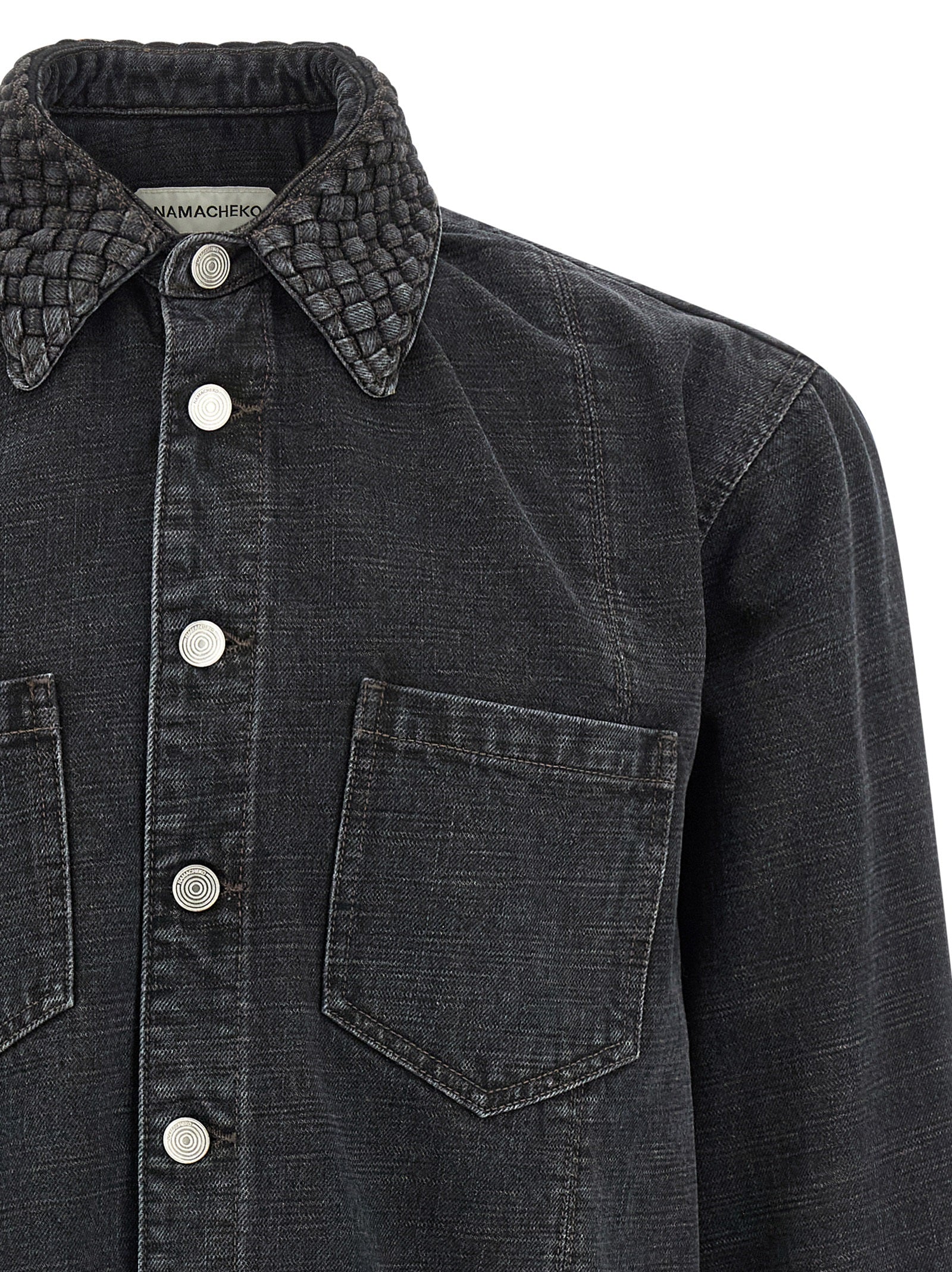 Namacheko Black Cotton Men's Blouse