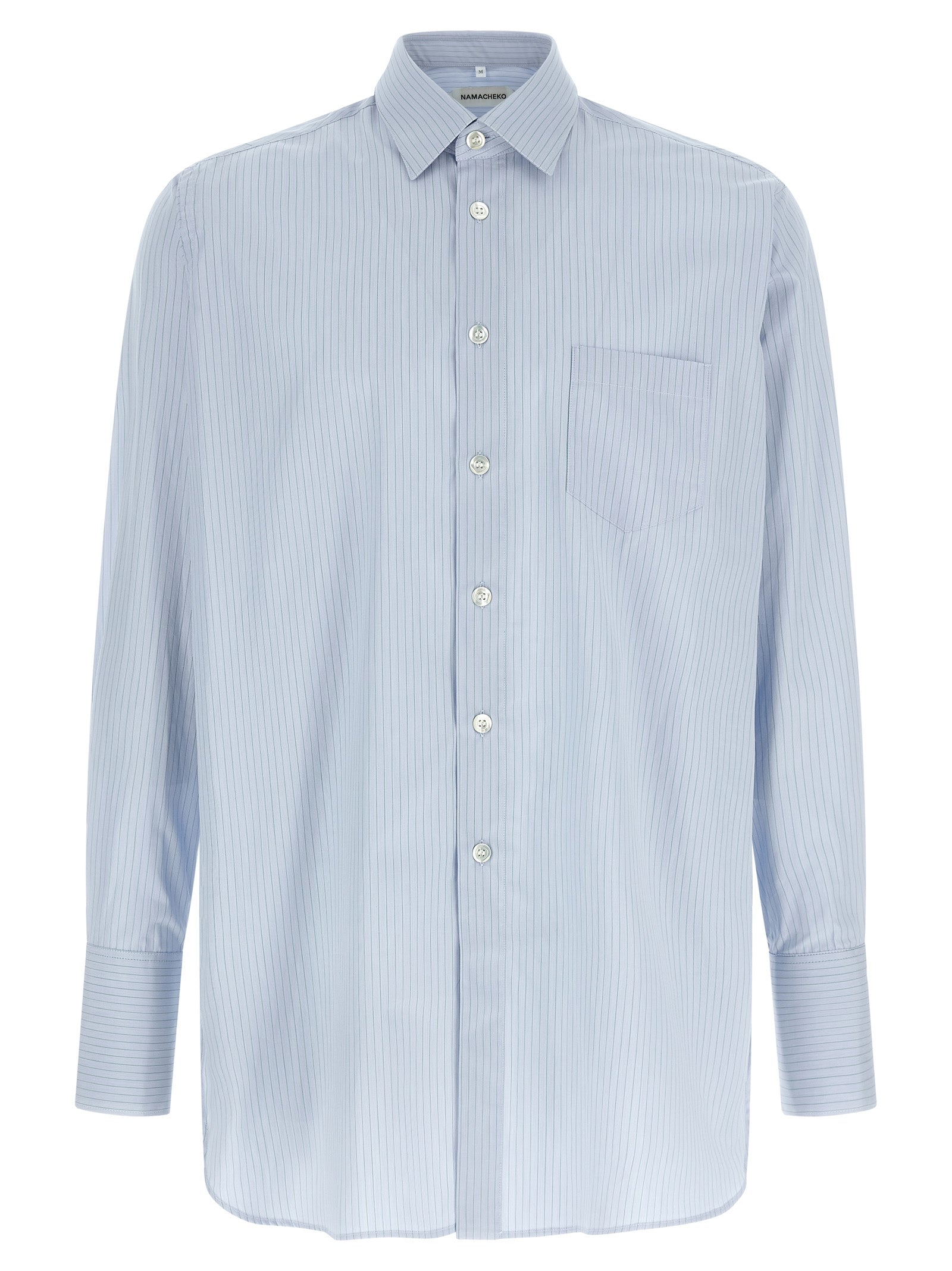 Namacheko Blue Cotton Men's Blouse
