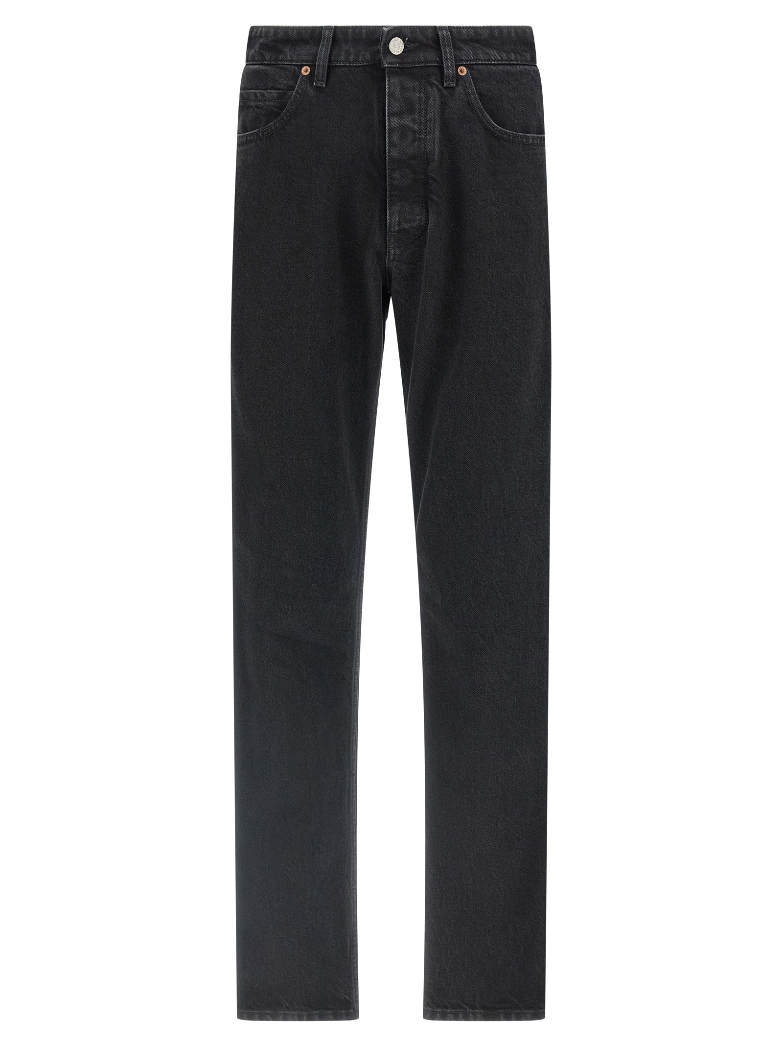 MM6 Maison Margiela Black Cotton Tapered Men's Jeans