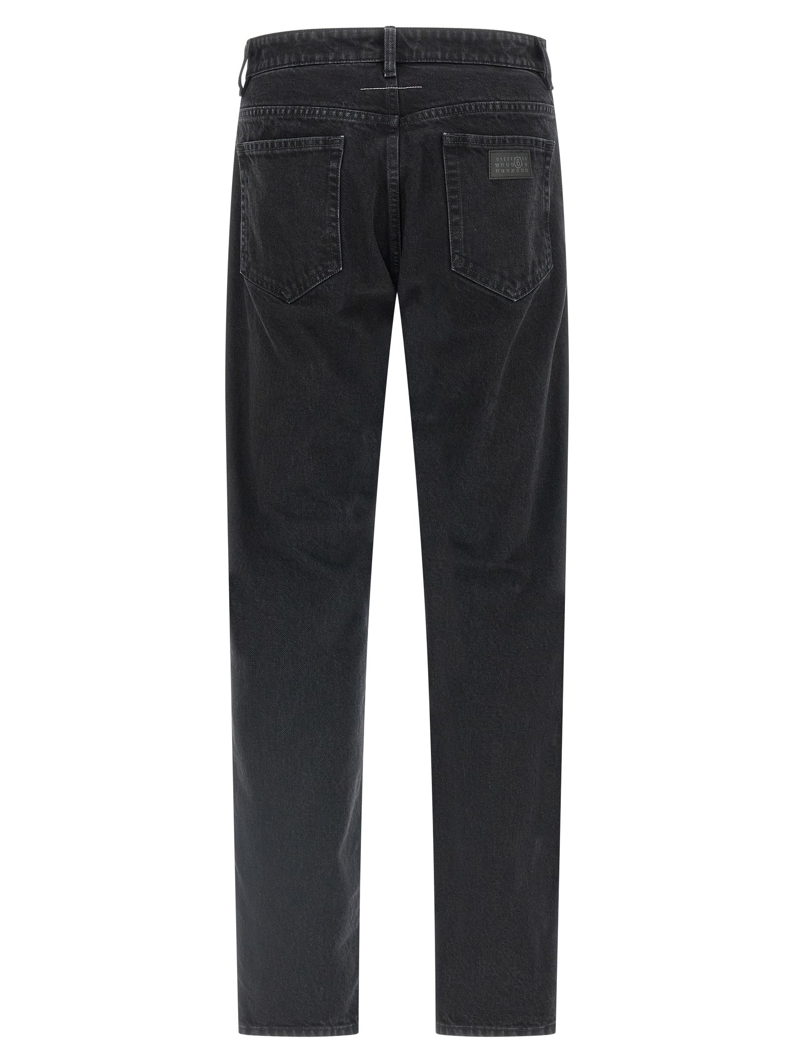 MM6 Maison Margiela Black Cotton Tapered Men's Jeans