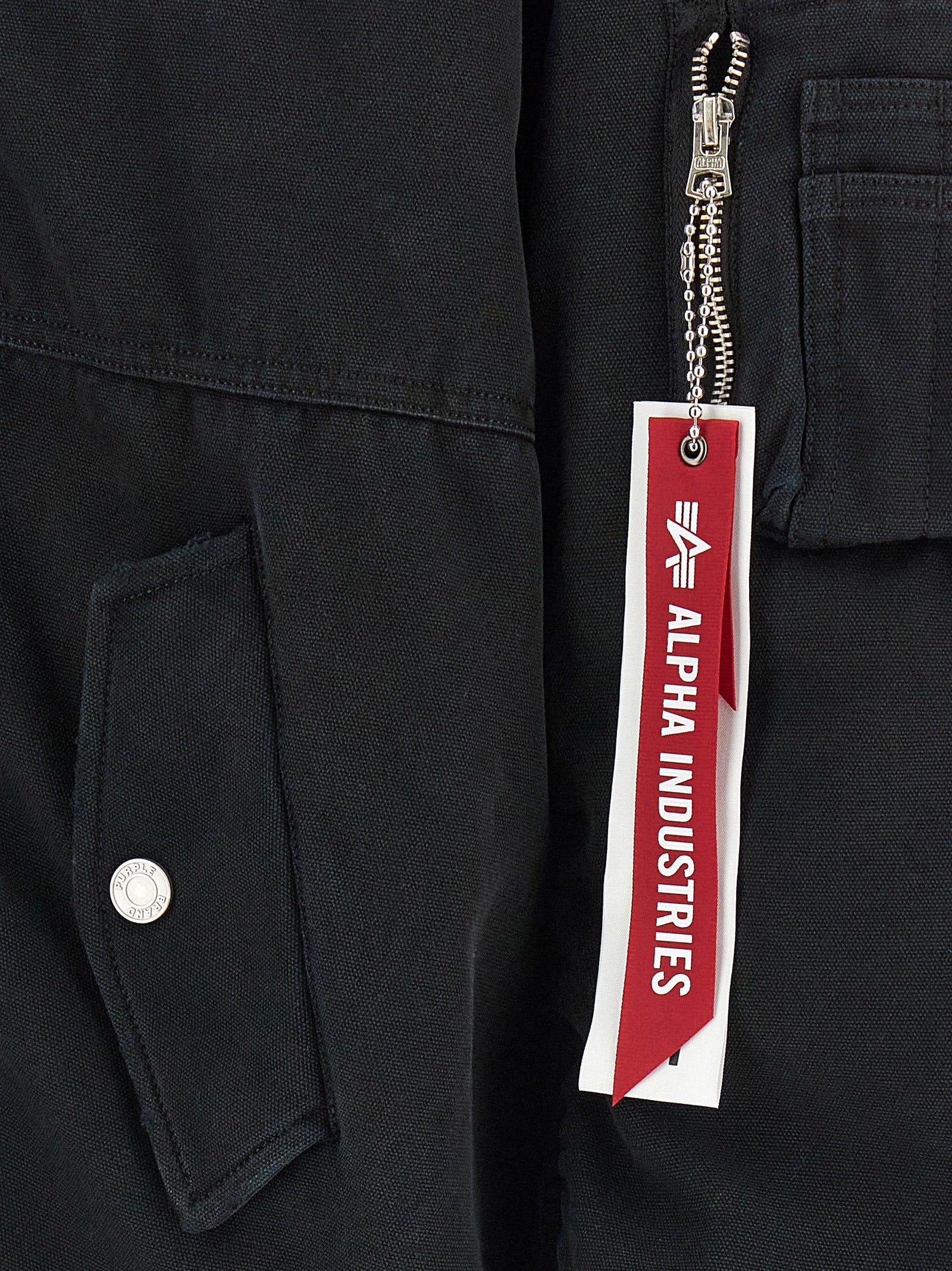 PURPLE Multicolor Cotton Men's Bomber