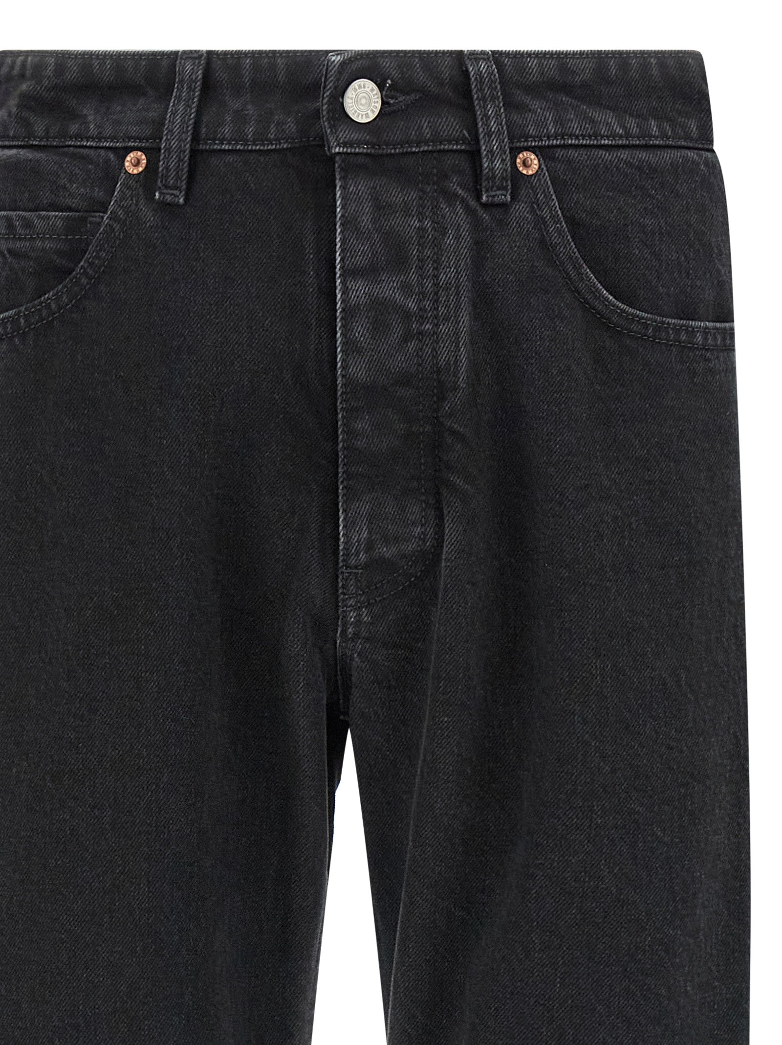 MM6 Maison Margiela Black Cotton Tapered Men's Jeans