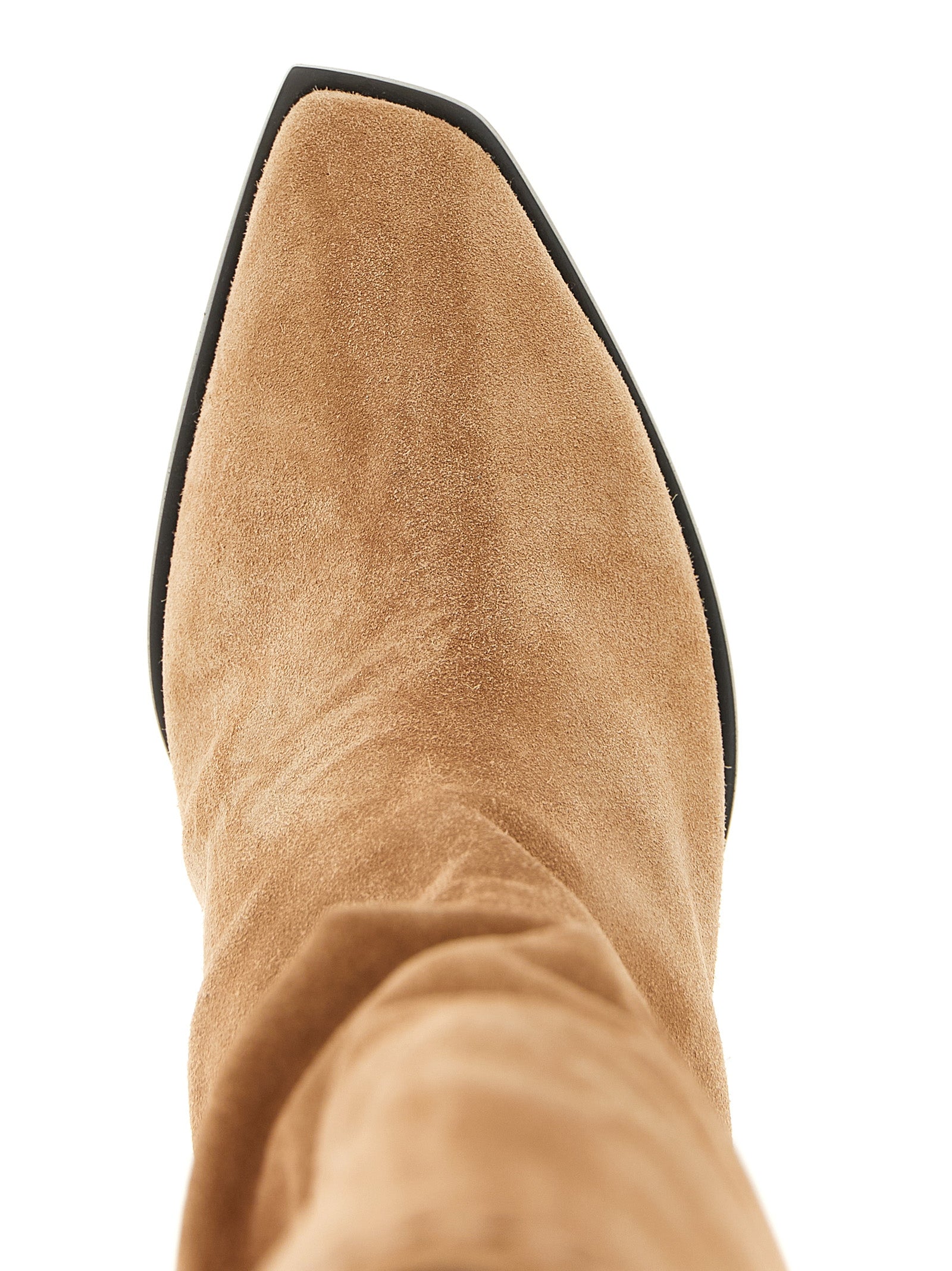Jimmy Choo Beige Leather Over The Women's Knee