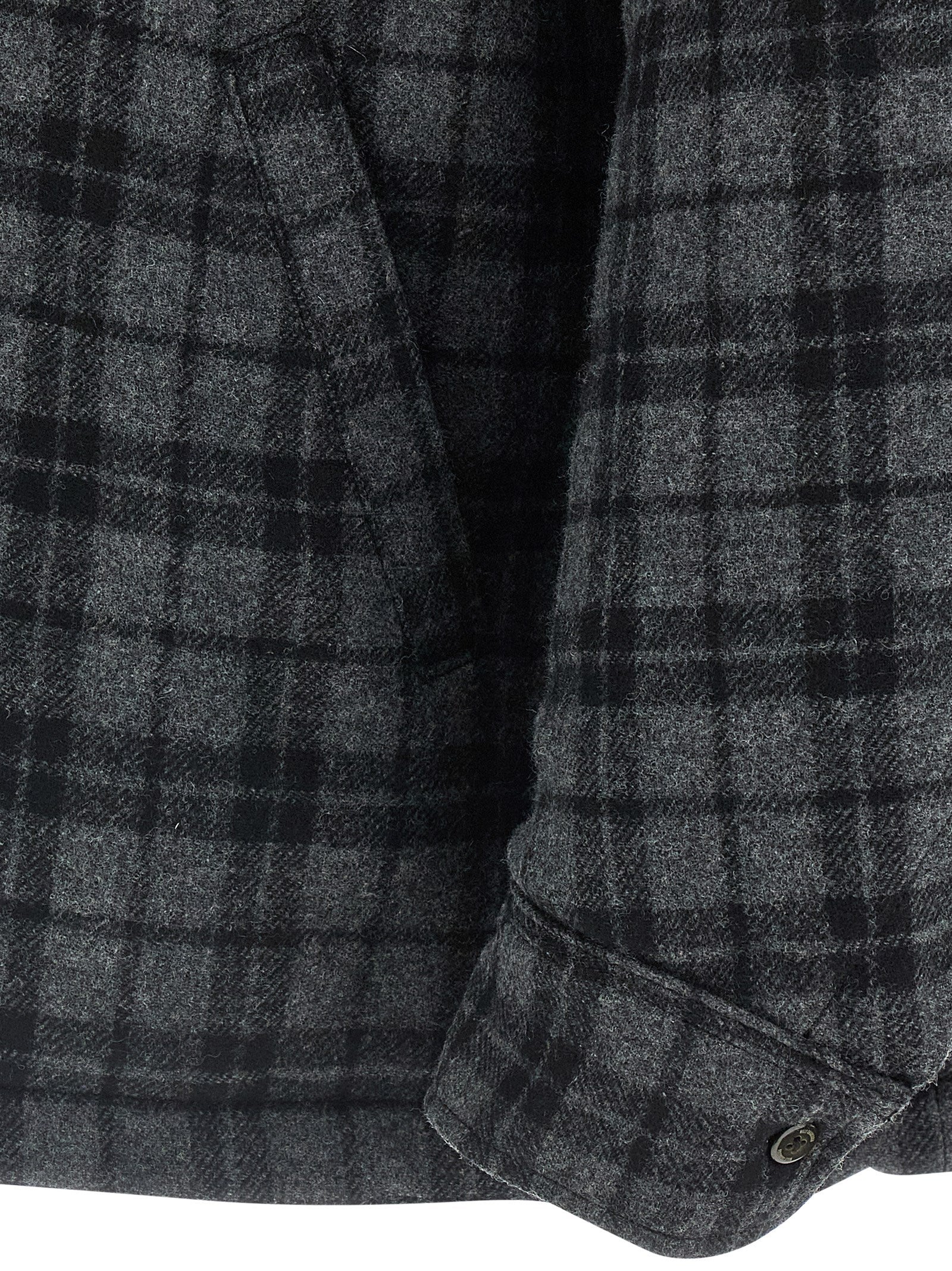 WILLY CHAVARRIA Gray Wool Full-Length Men's Jacket