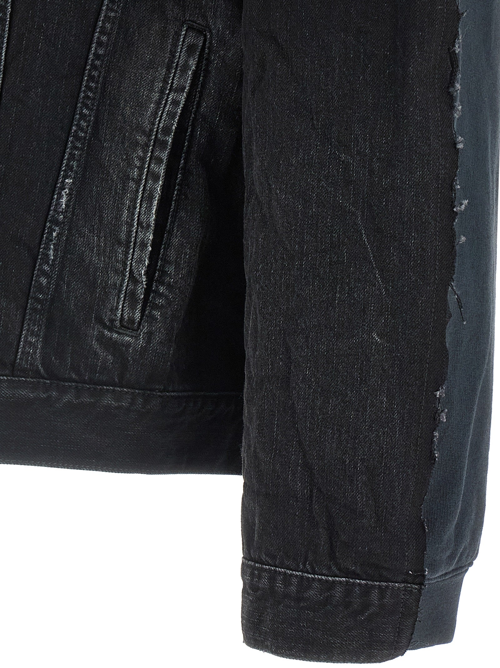 Balenciaga Black Cotton Denim Men's Jacket
