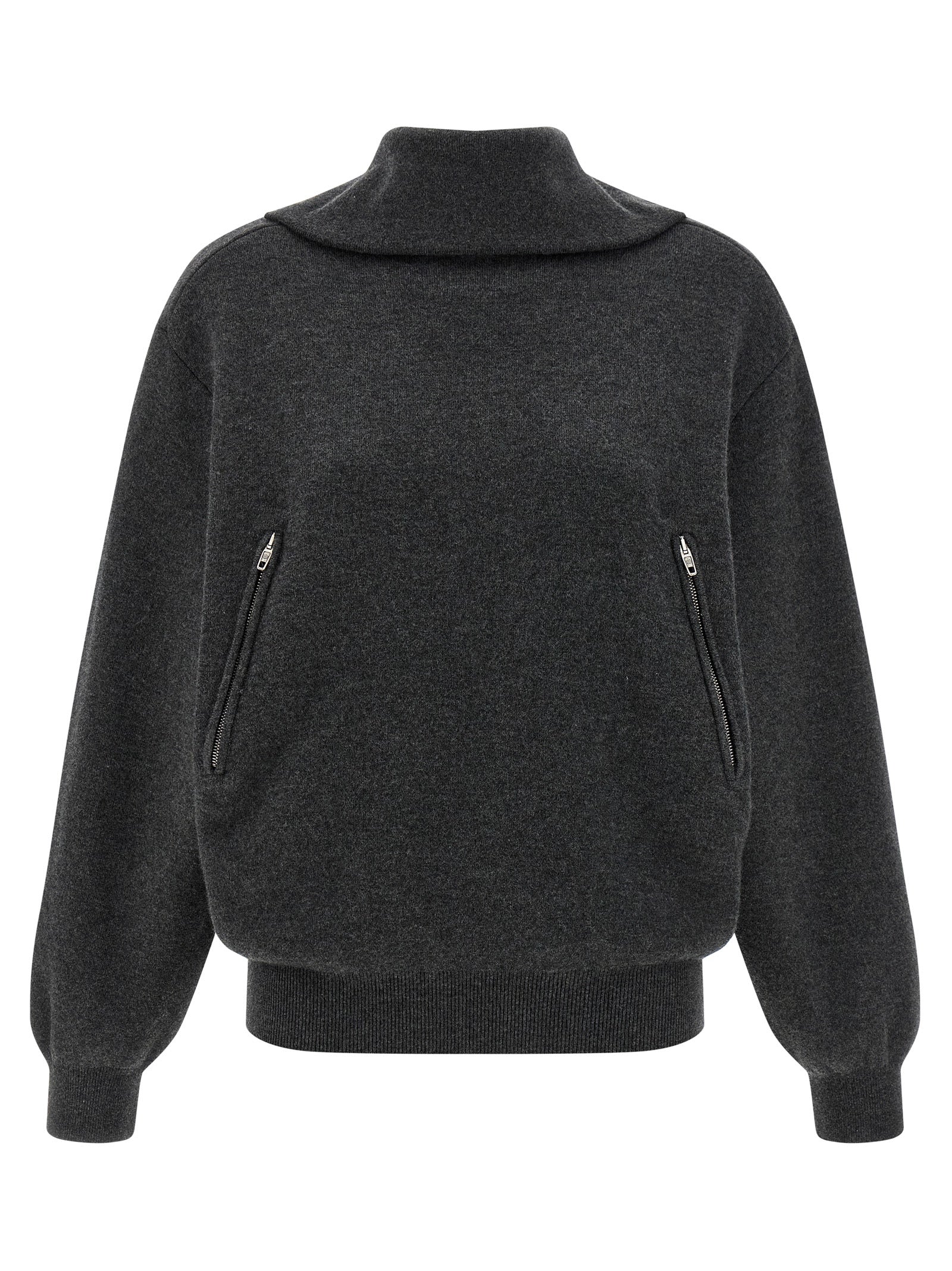 Balenciaga Gray Wool Women's Cardigan