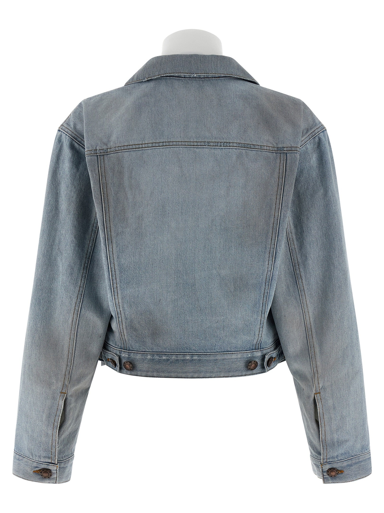 Balenciaga Blue Cotton Denim Women's Jacket