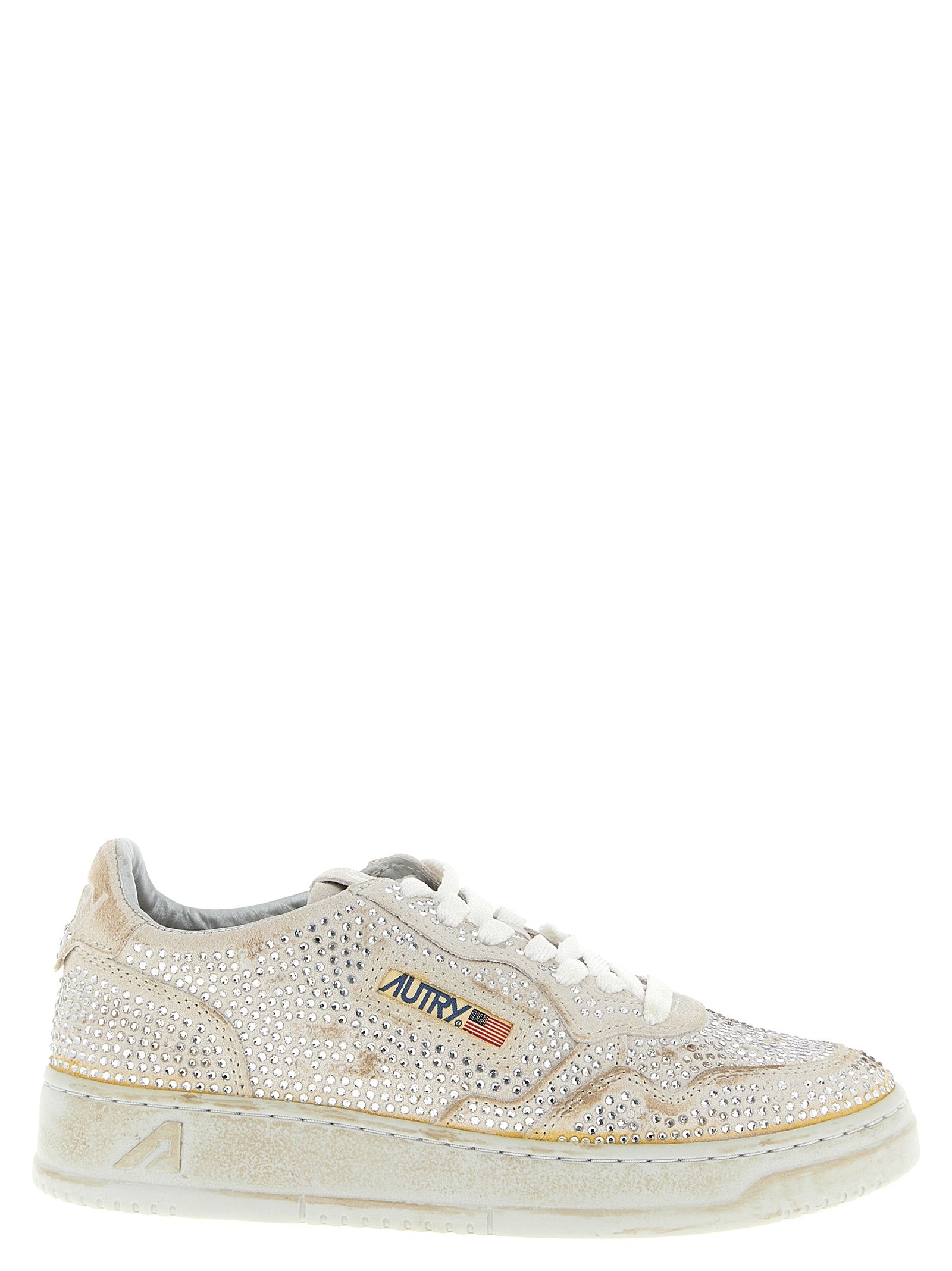 Autry Beige Cowhide Chunky Women's Sneakers