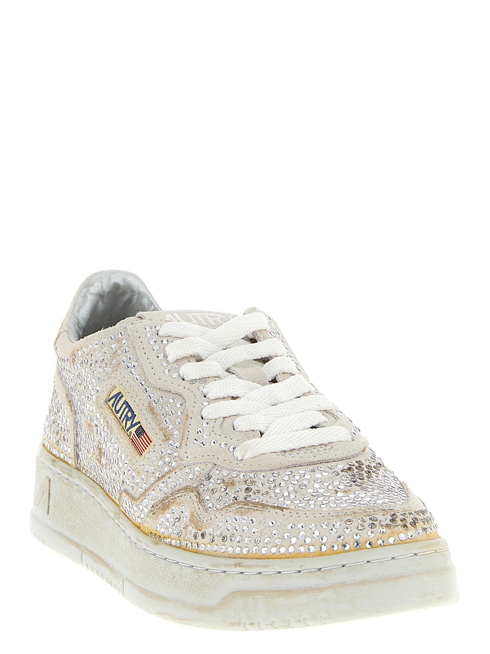 Autry Beige Cowhide Chunky Women's Sneakers