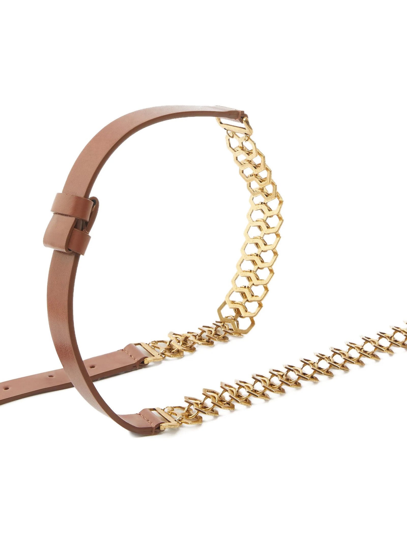 PINKO Brown Calfskin Regular Women's Belt
