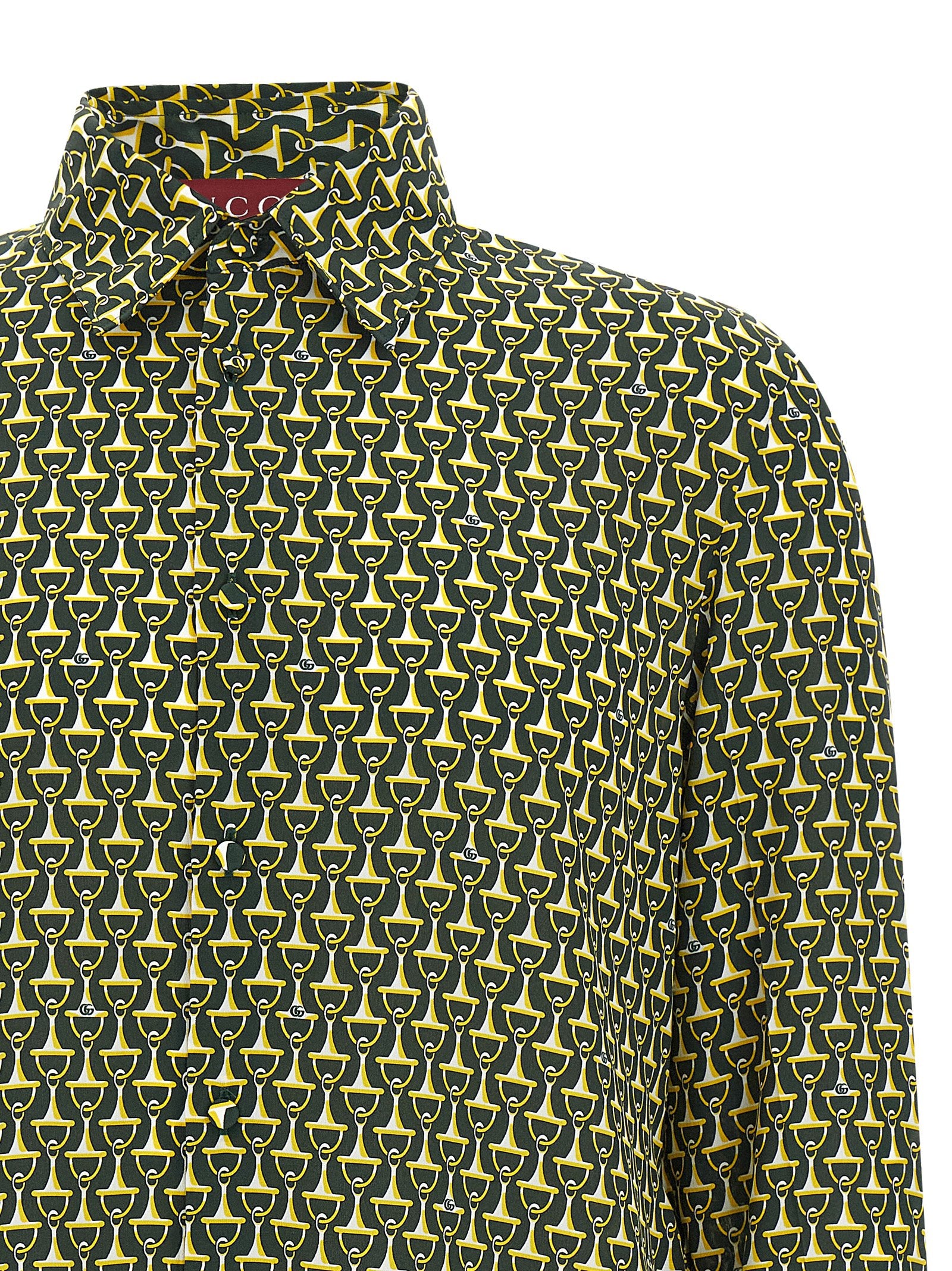 Gucci Bicolor Silk Men's Blouse