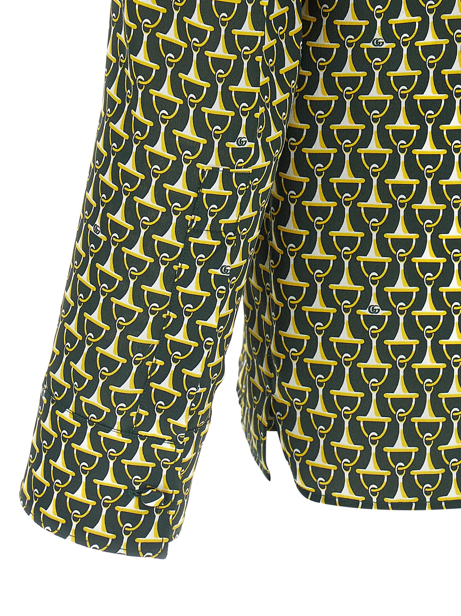 Gucci Bicolor Silk Men's Blouse