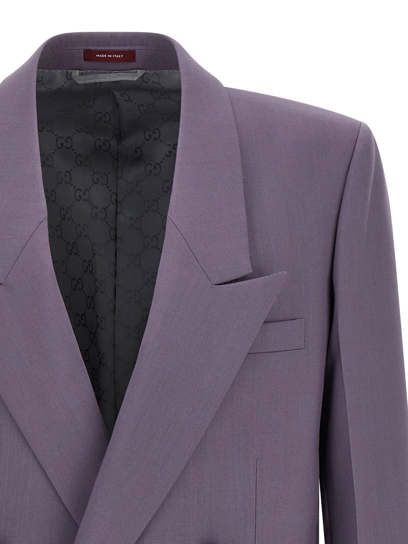 Gucci Purple Wool Men's Blazer