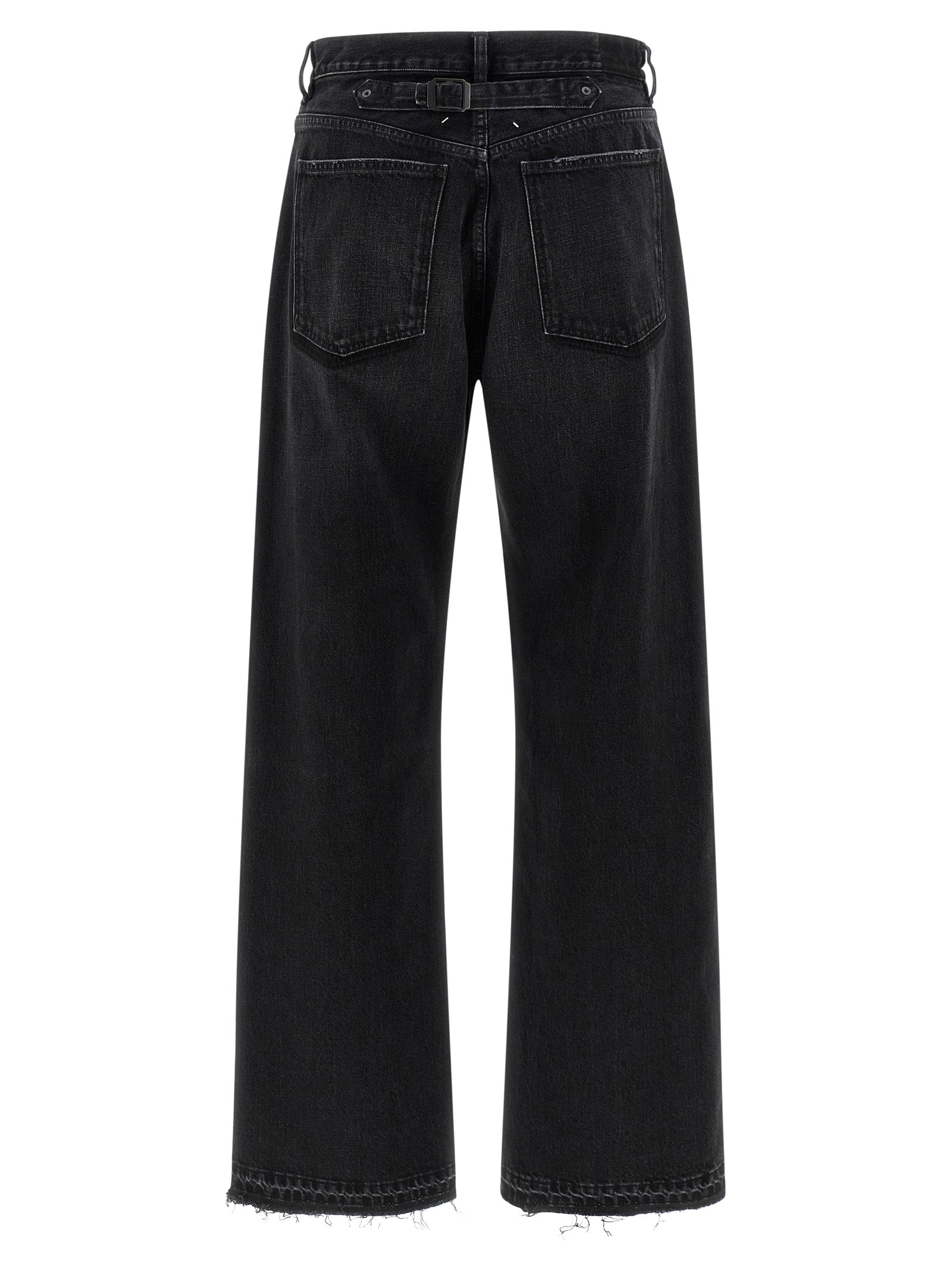 Maison Margiela Black Cotton Straight-Leg Men's Jeans