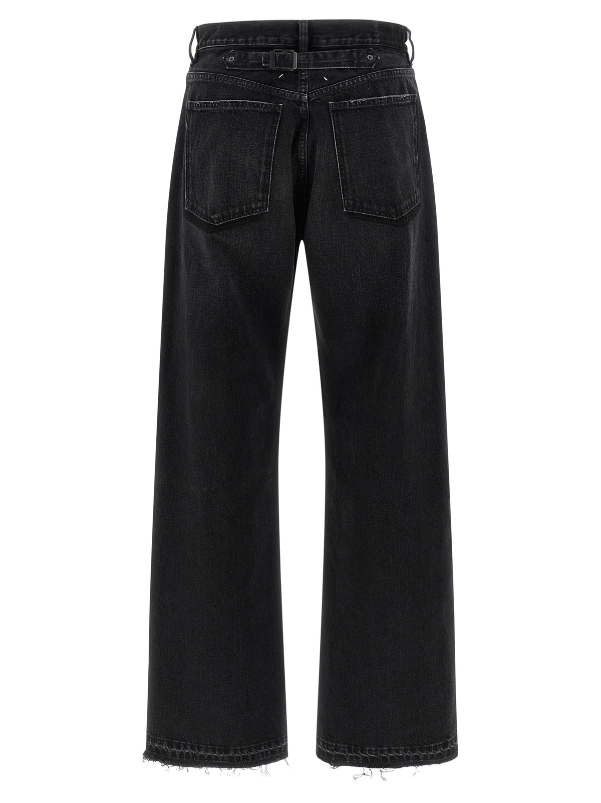 Maison Margiela Black Cotton Straight-Leg Men's Jeans
