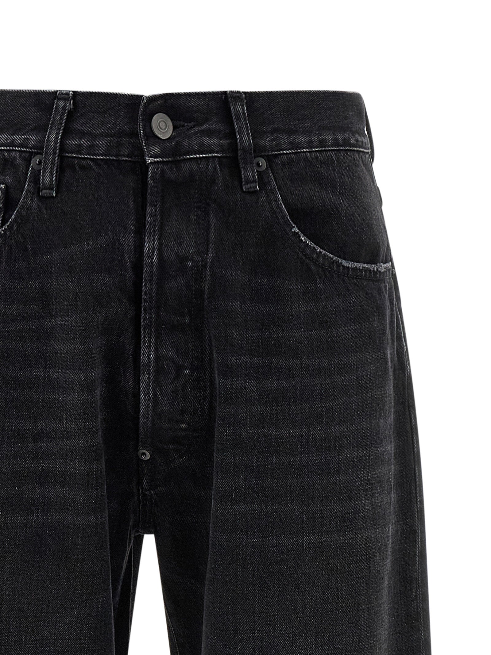 Maison Margiela Black Cotton Straight-Leg Men's Jeans
