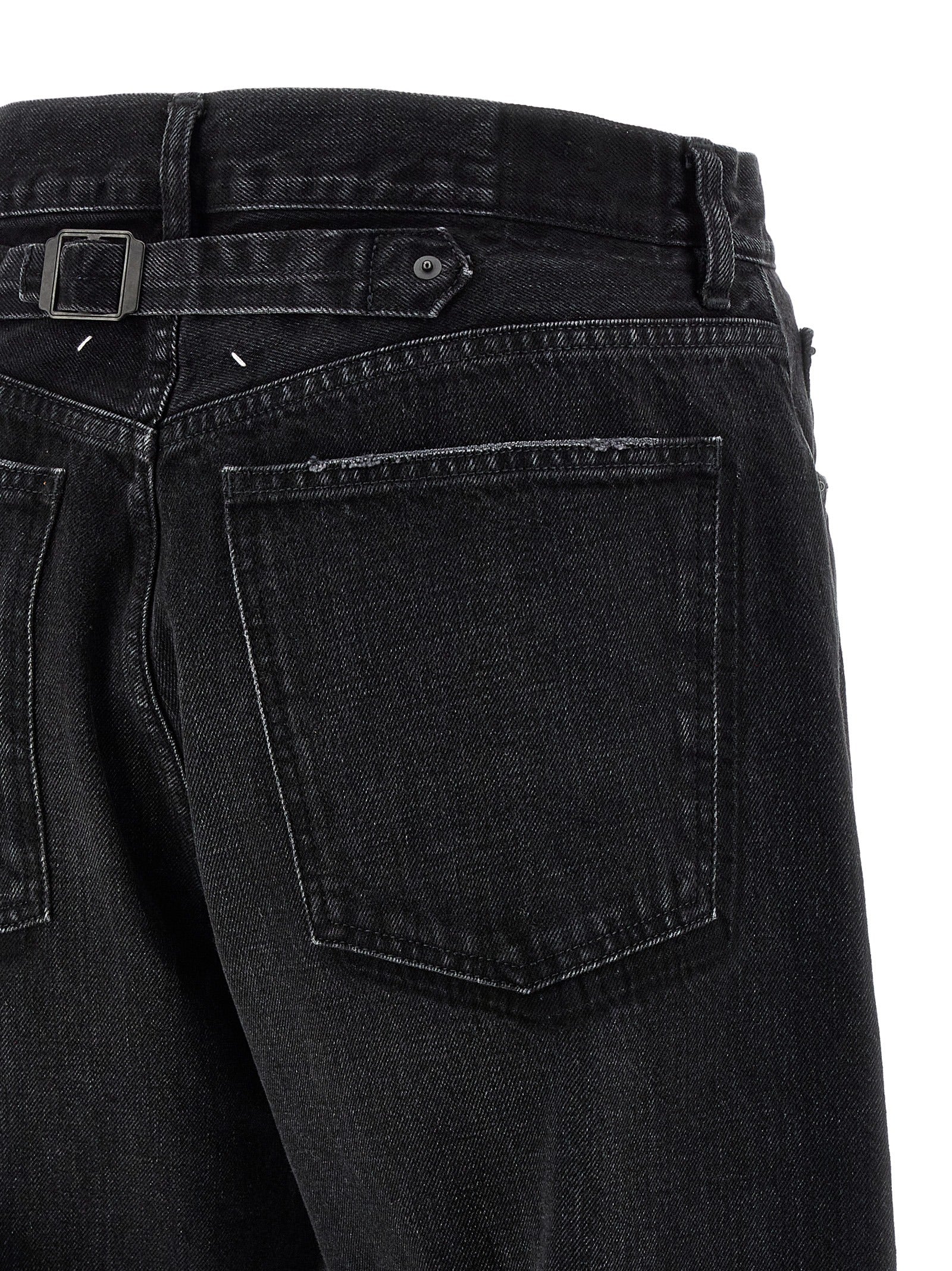 Maison Margiela Black Cotton Straight-Leg Men's Jeans