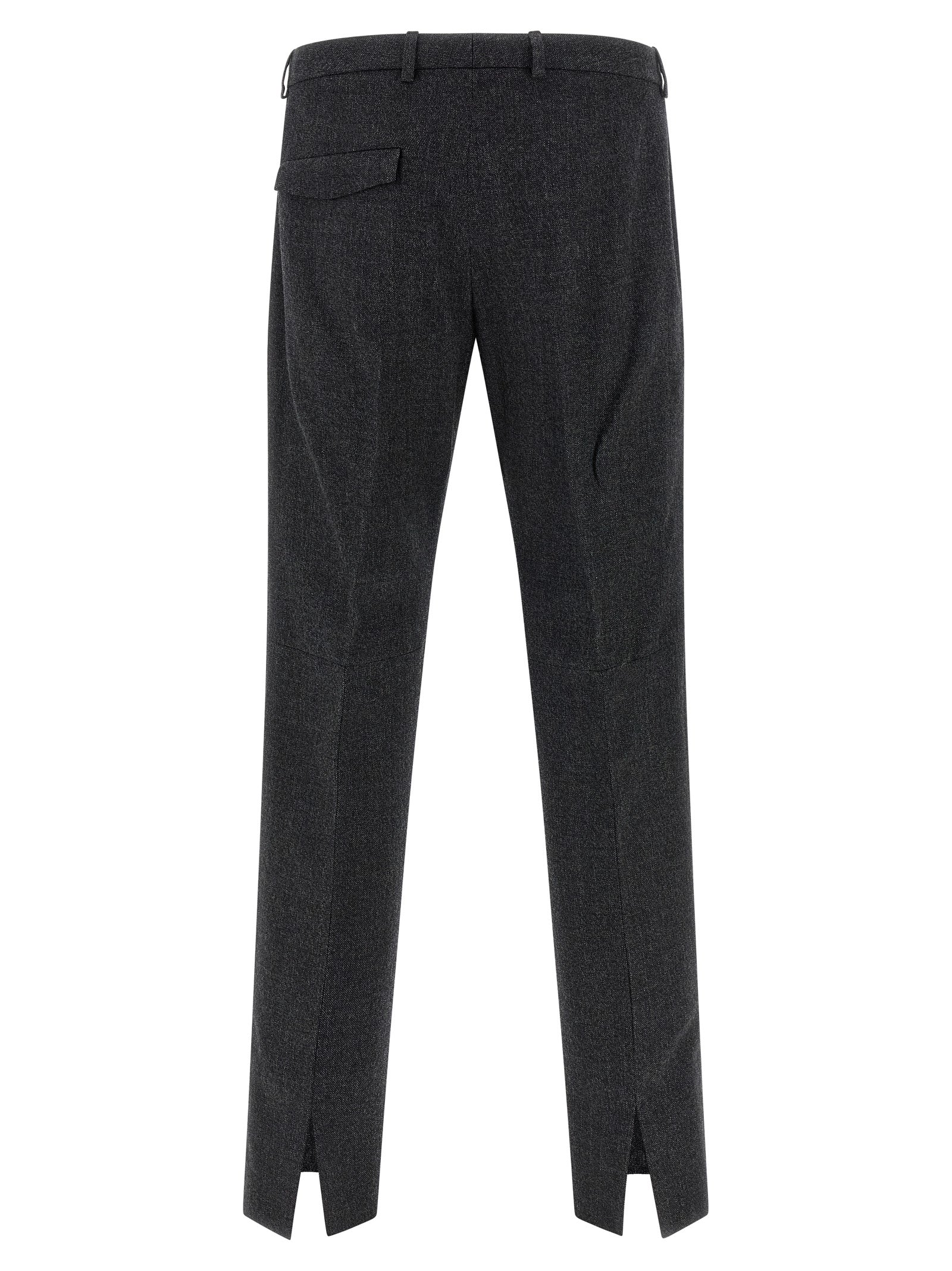 Gucci Gray Wool Dress Men's Pants