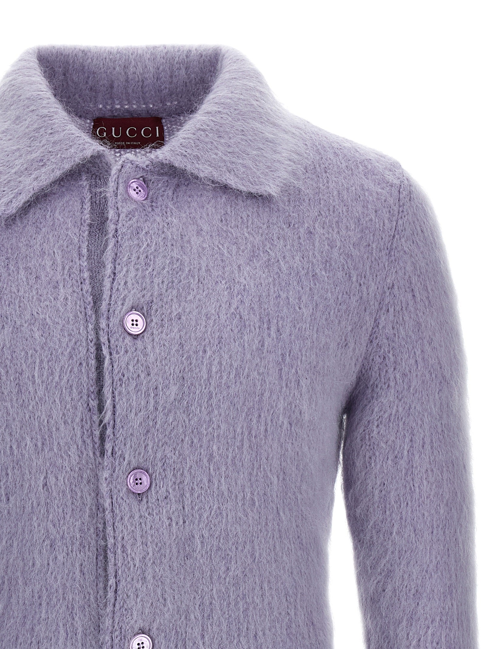 Gucci Purple Wool Men's Cardigan
