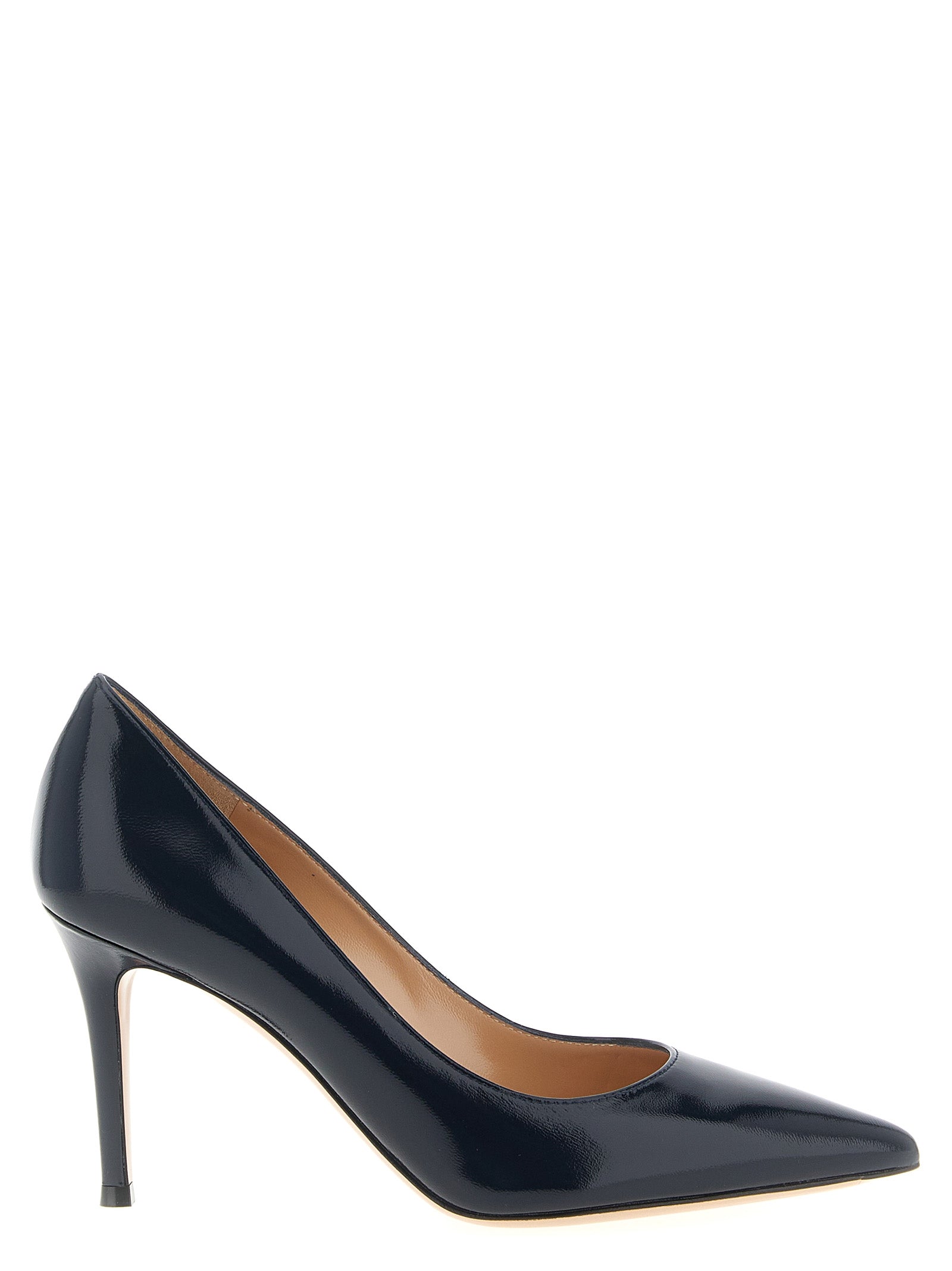 Gianvito Rossi Blue Lamb Leather High Heel Women's Pumps