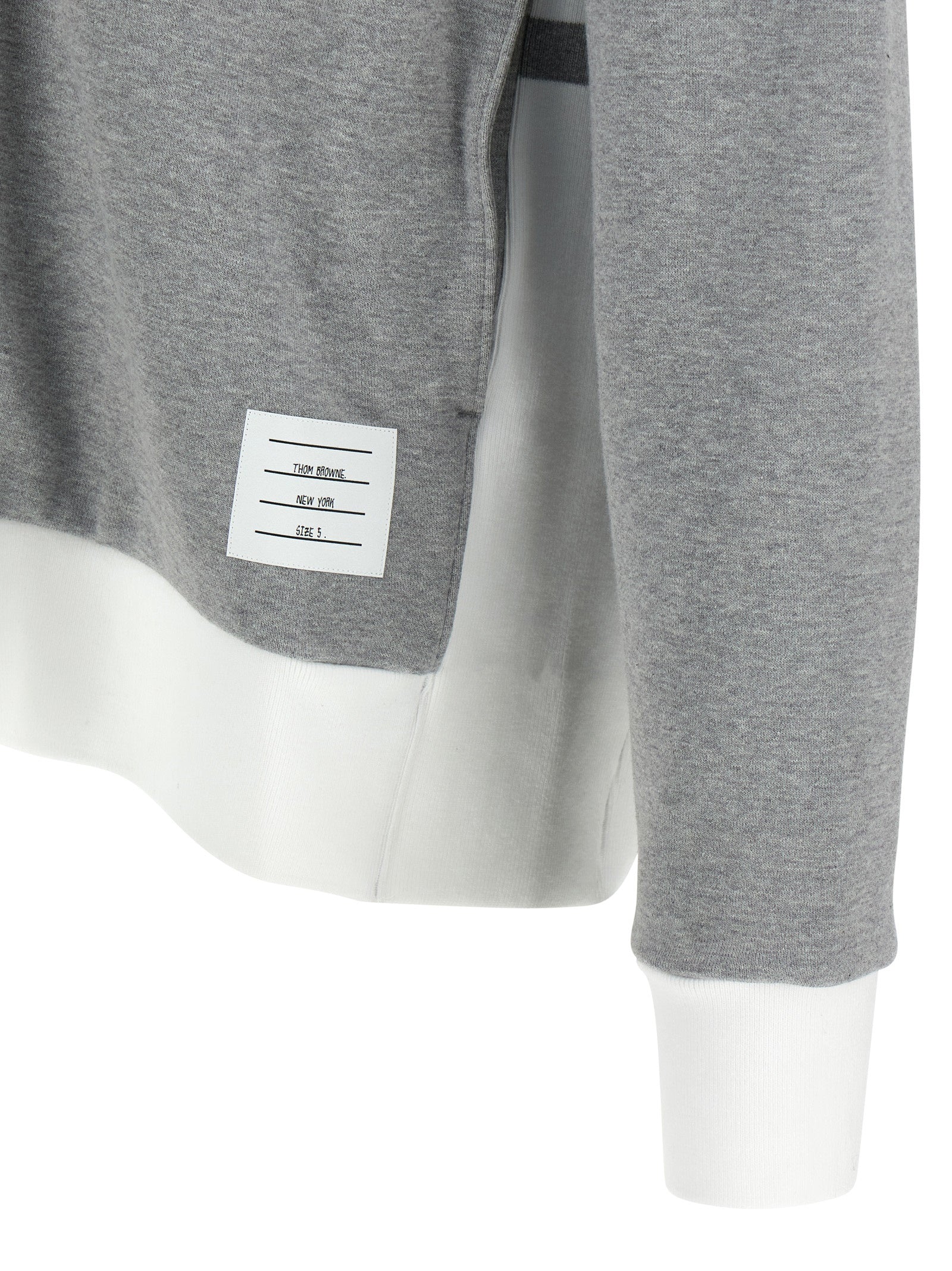 Thom Browne Gray Cotton Men's Sweatshirt