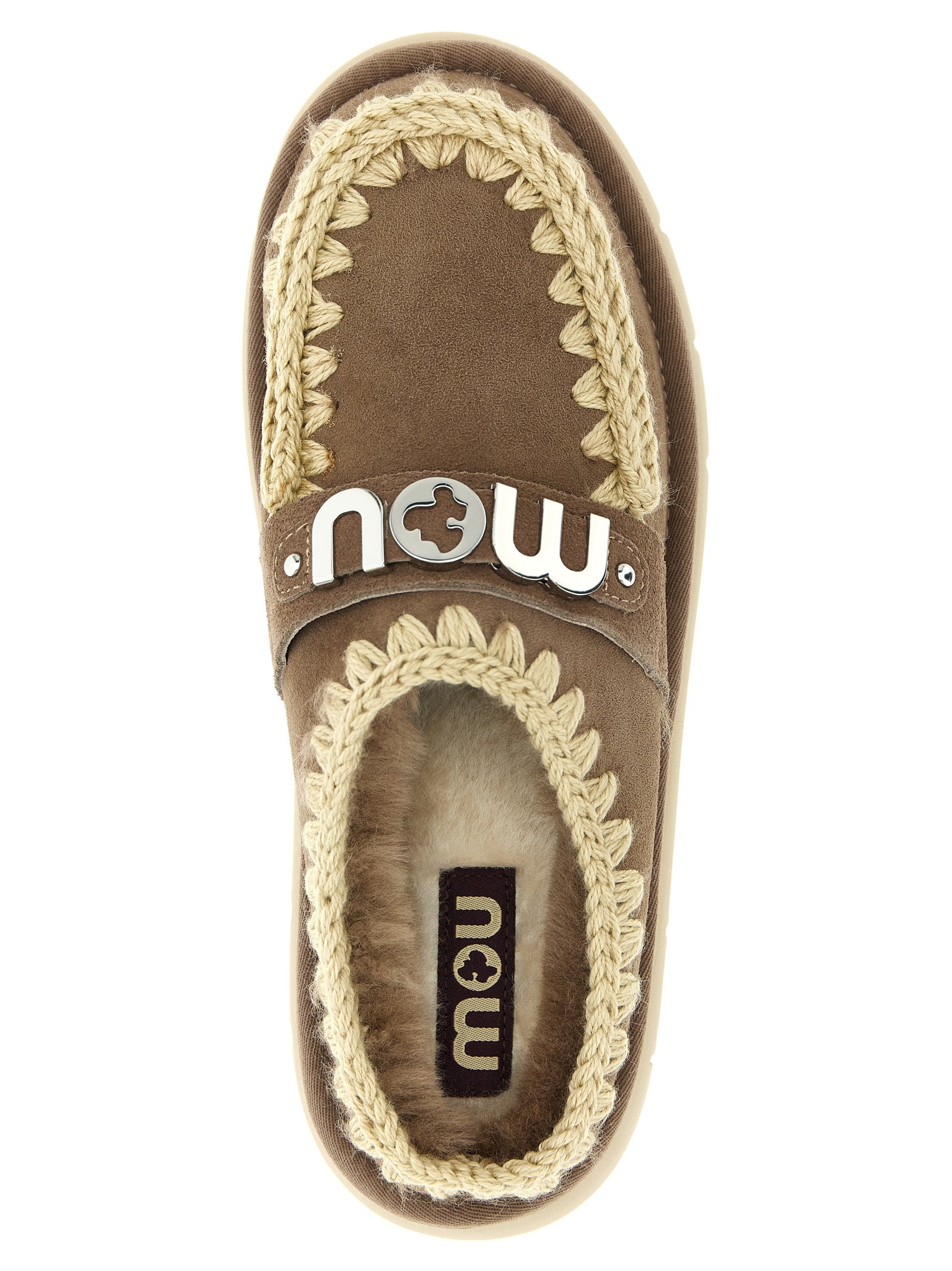 Mou Brown Lambskin Women's Clogs