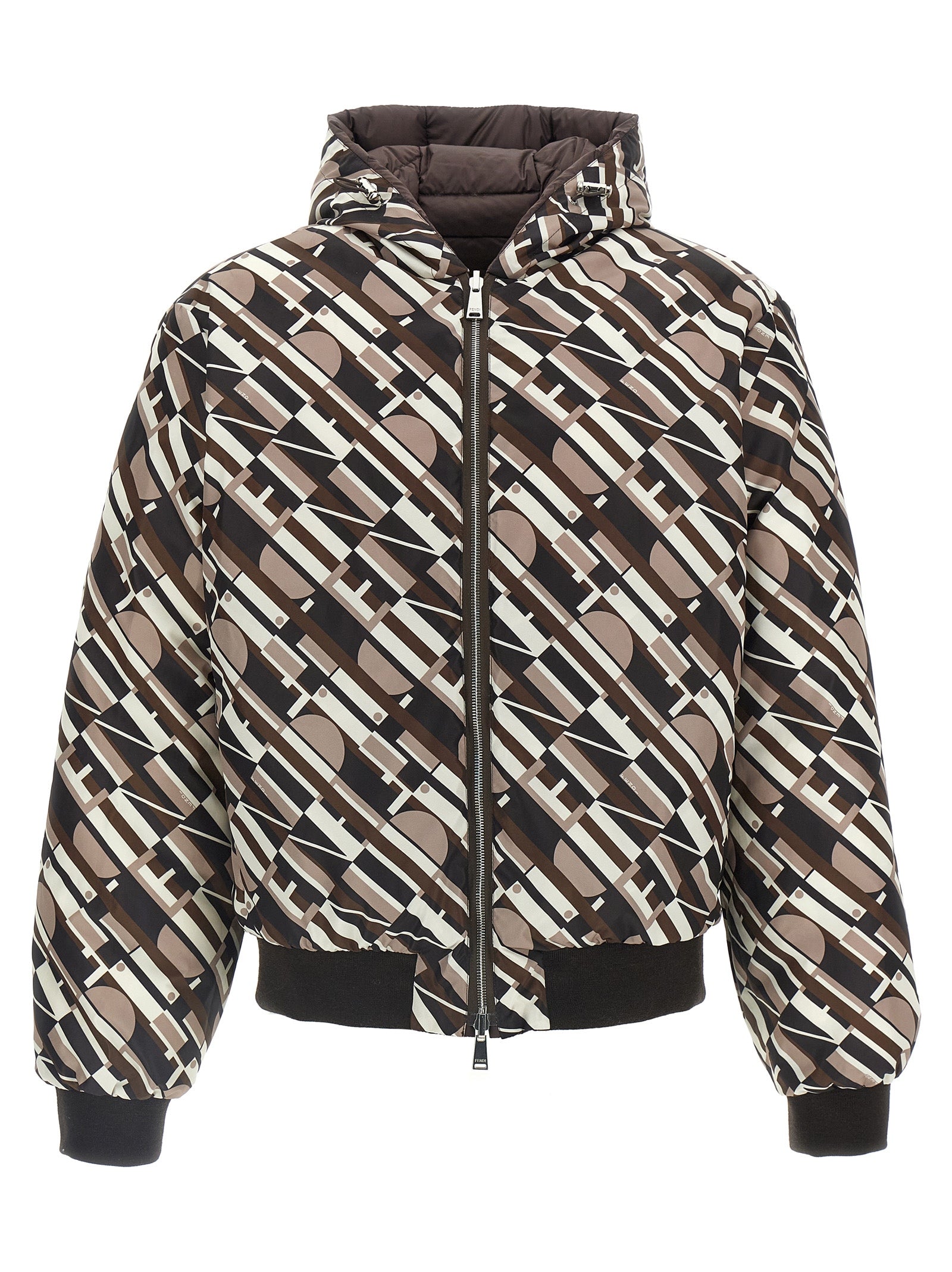 Fendi Multicolor Polyester Shell Men's Jacket