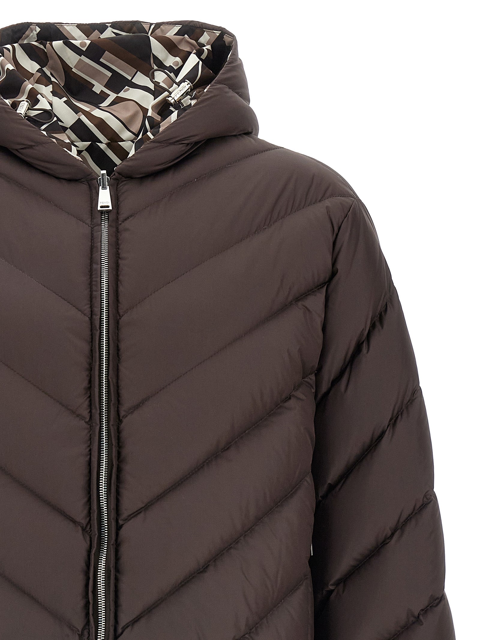 Fendi Multicolor Polyester Shell Men's Jacket