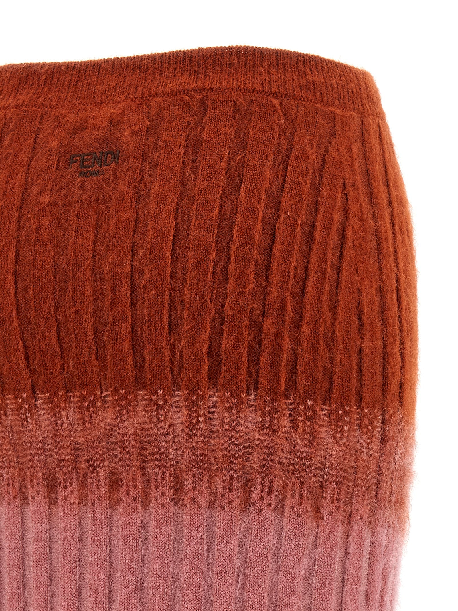 Fendi Multicolor Wool Midi Women's Skirt