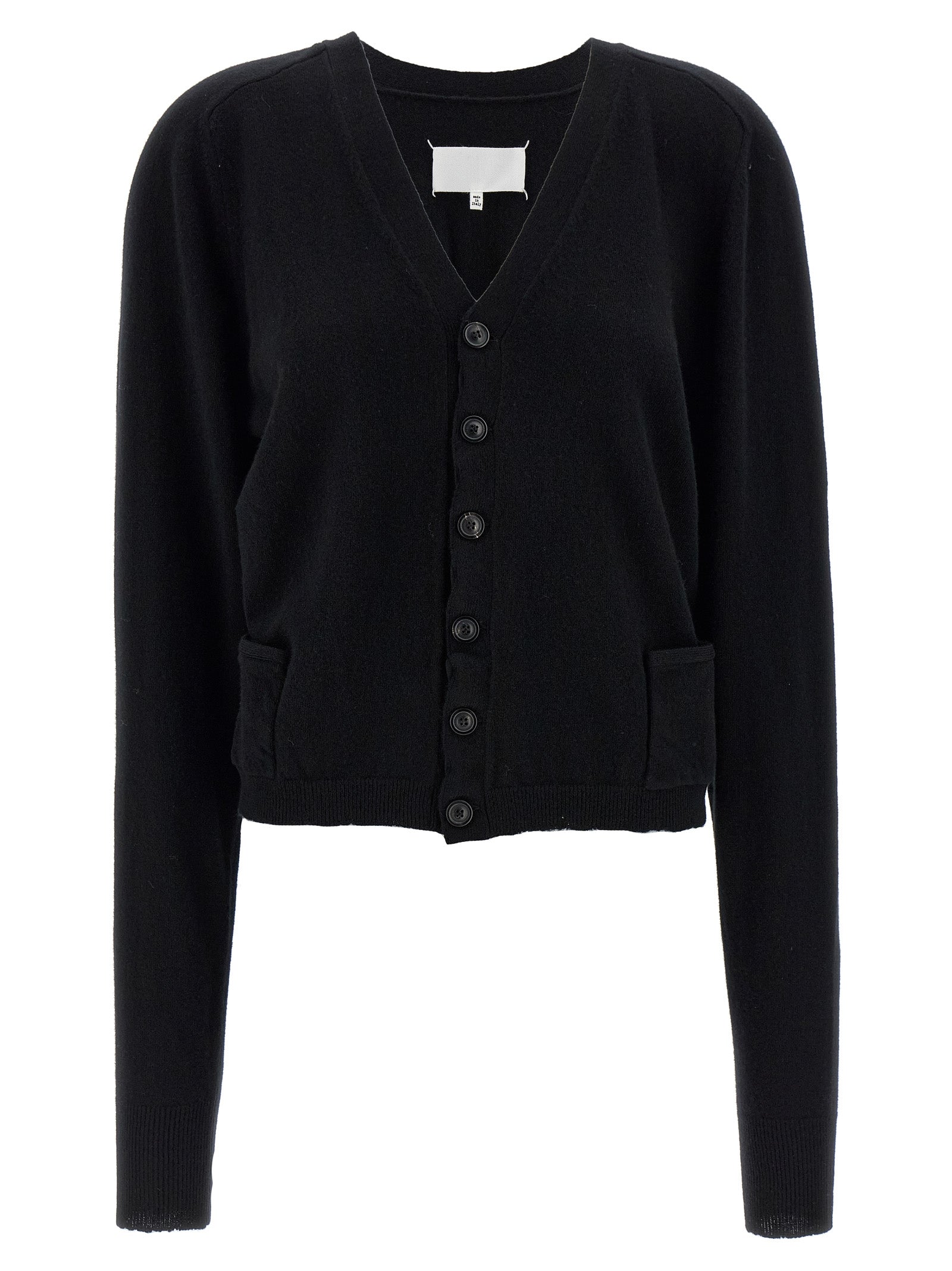 Maison Margiela Black Wool Women's Cardigan