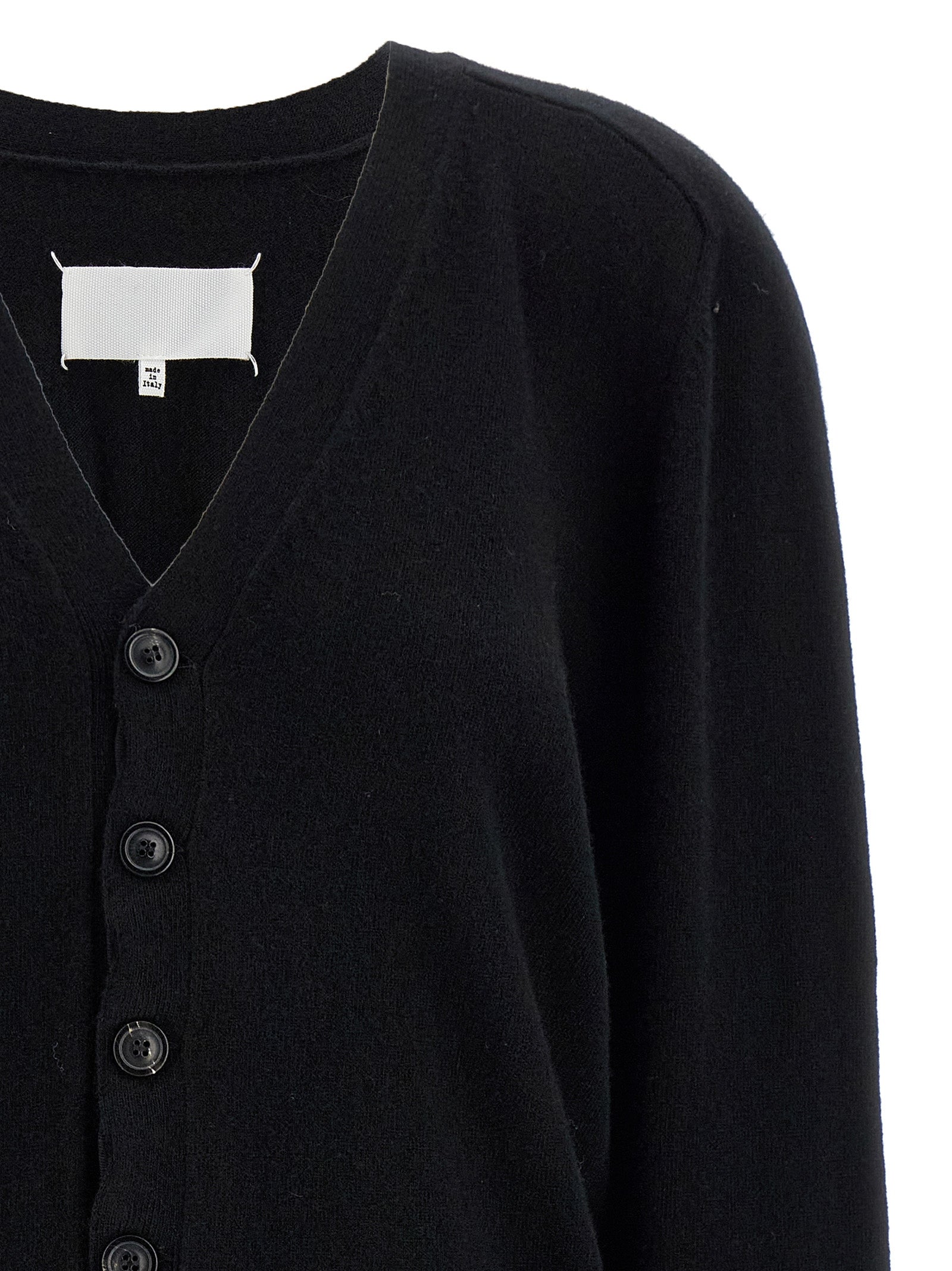 Maison Margiela Black Wool Women's Cardigan