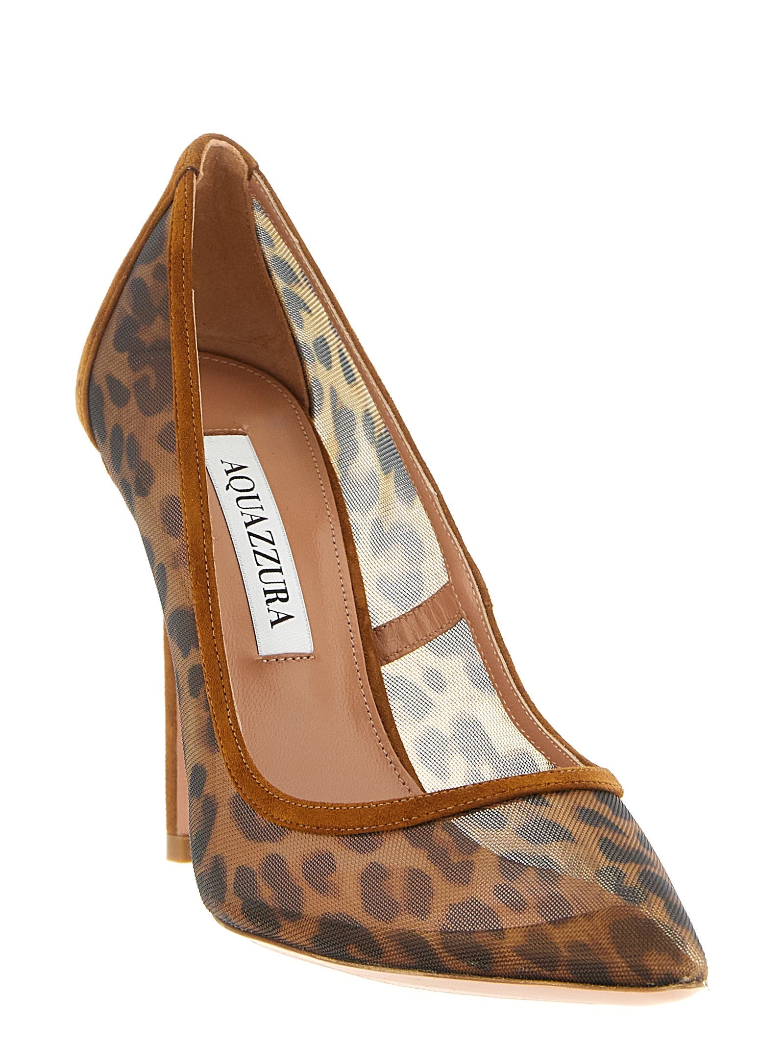Aquazzura Brown Textile High Heel Women's Pumps