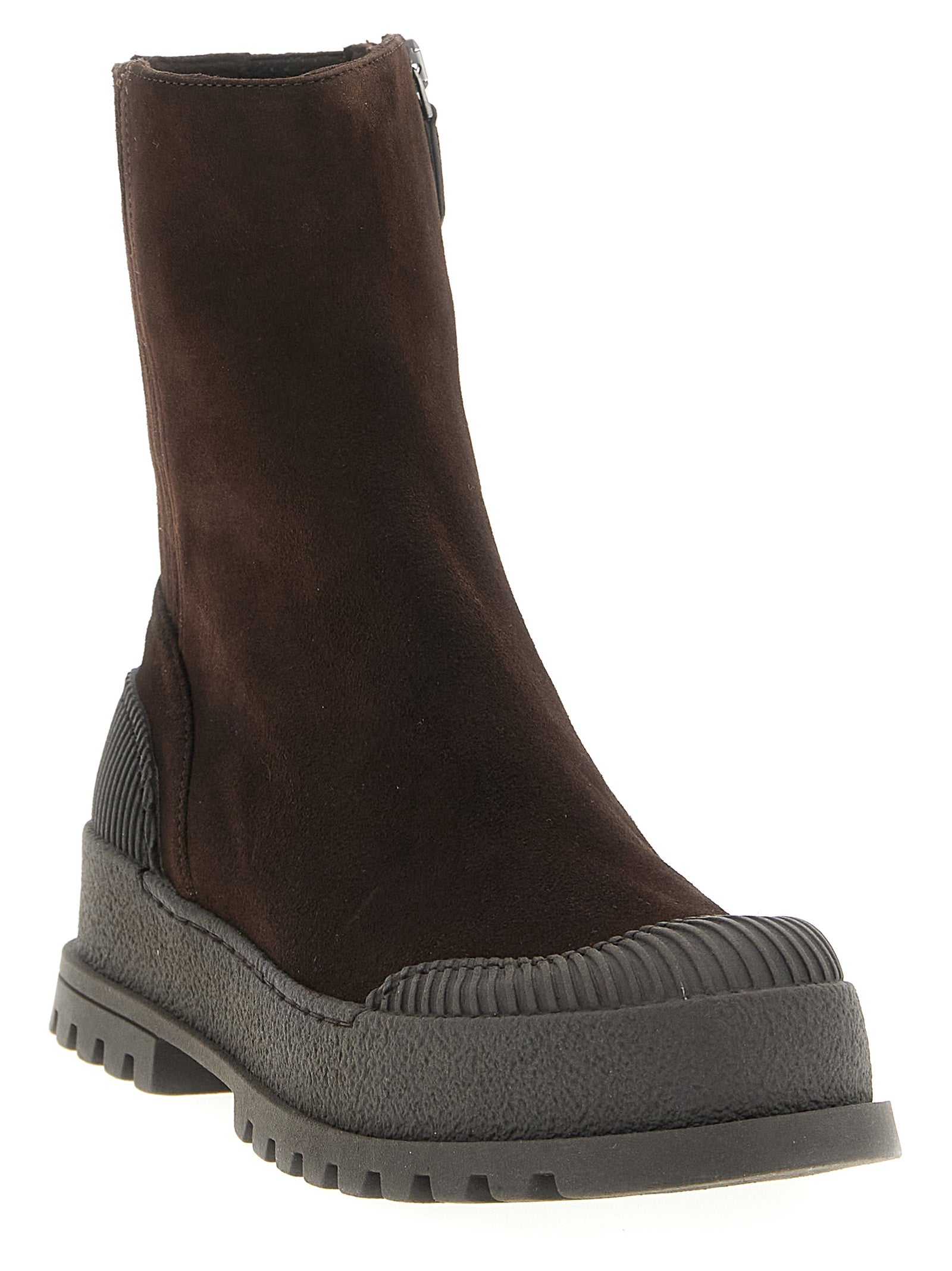 Aquazzura Brown Goatskin Ankle Women's Boots