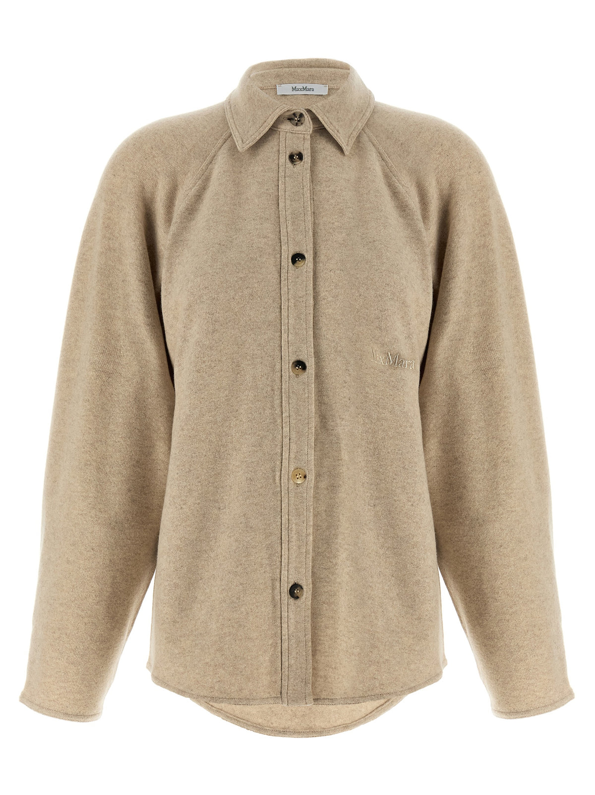 Max Mara Beige Cashmere Women's Blouse