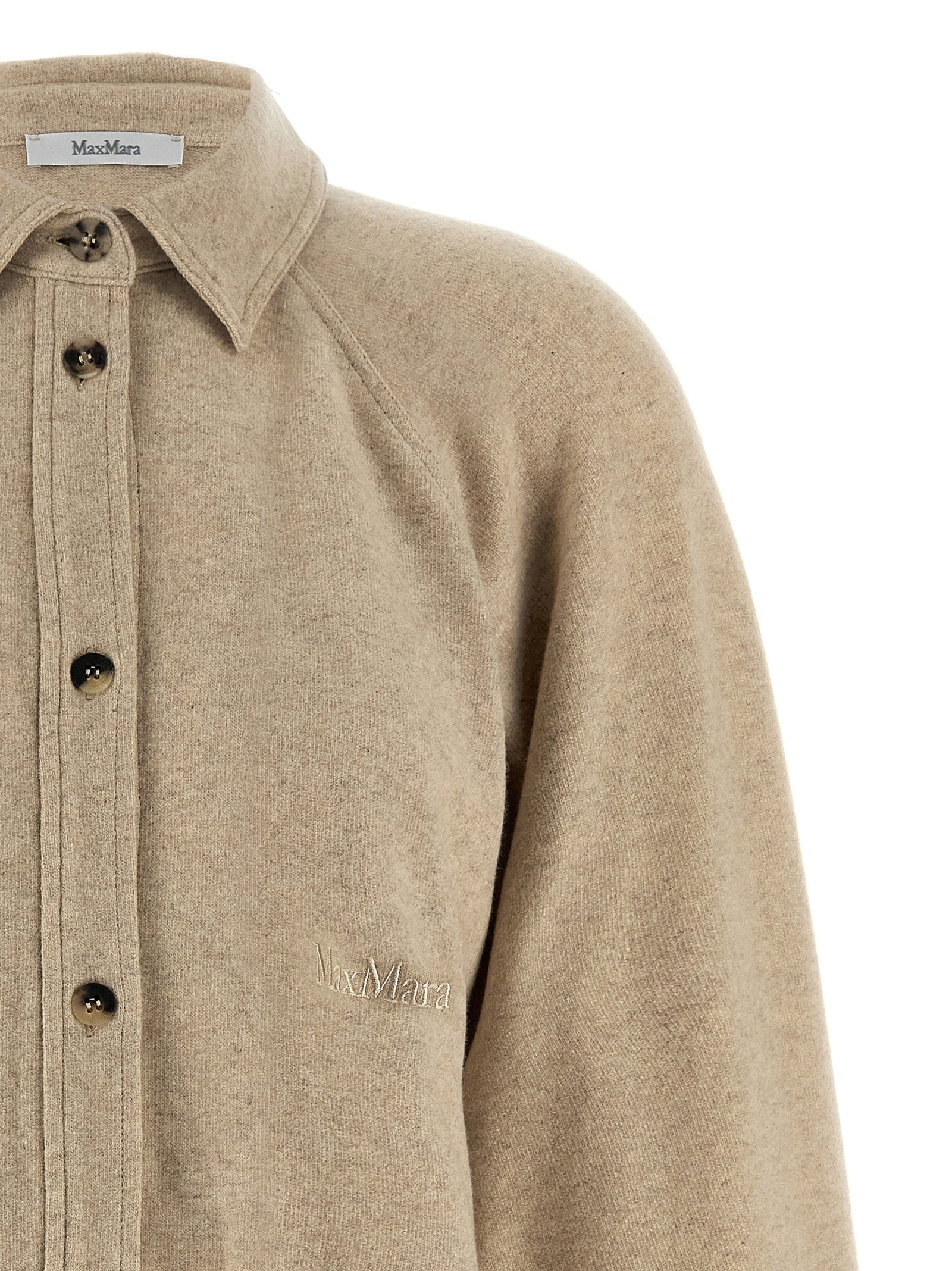 Max Mara Beige Cashmere Women's Blouse