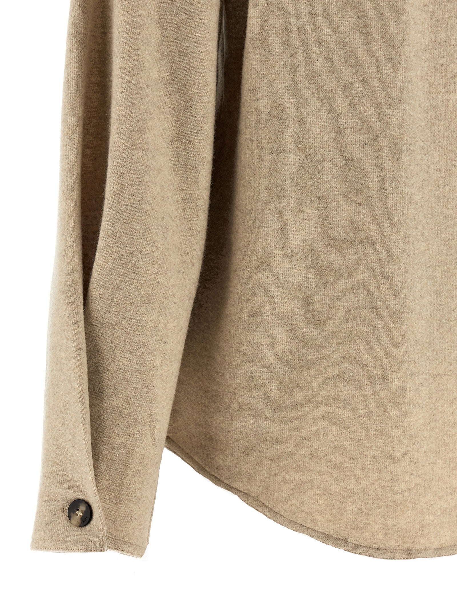 Max Mara Beige Cashmere Women's Blouse