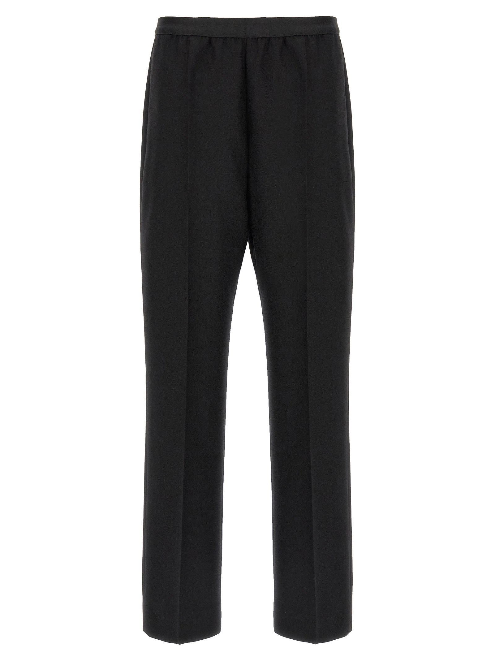 Maison Margiela Black Virgin Wool Casual Women's Pants