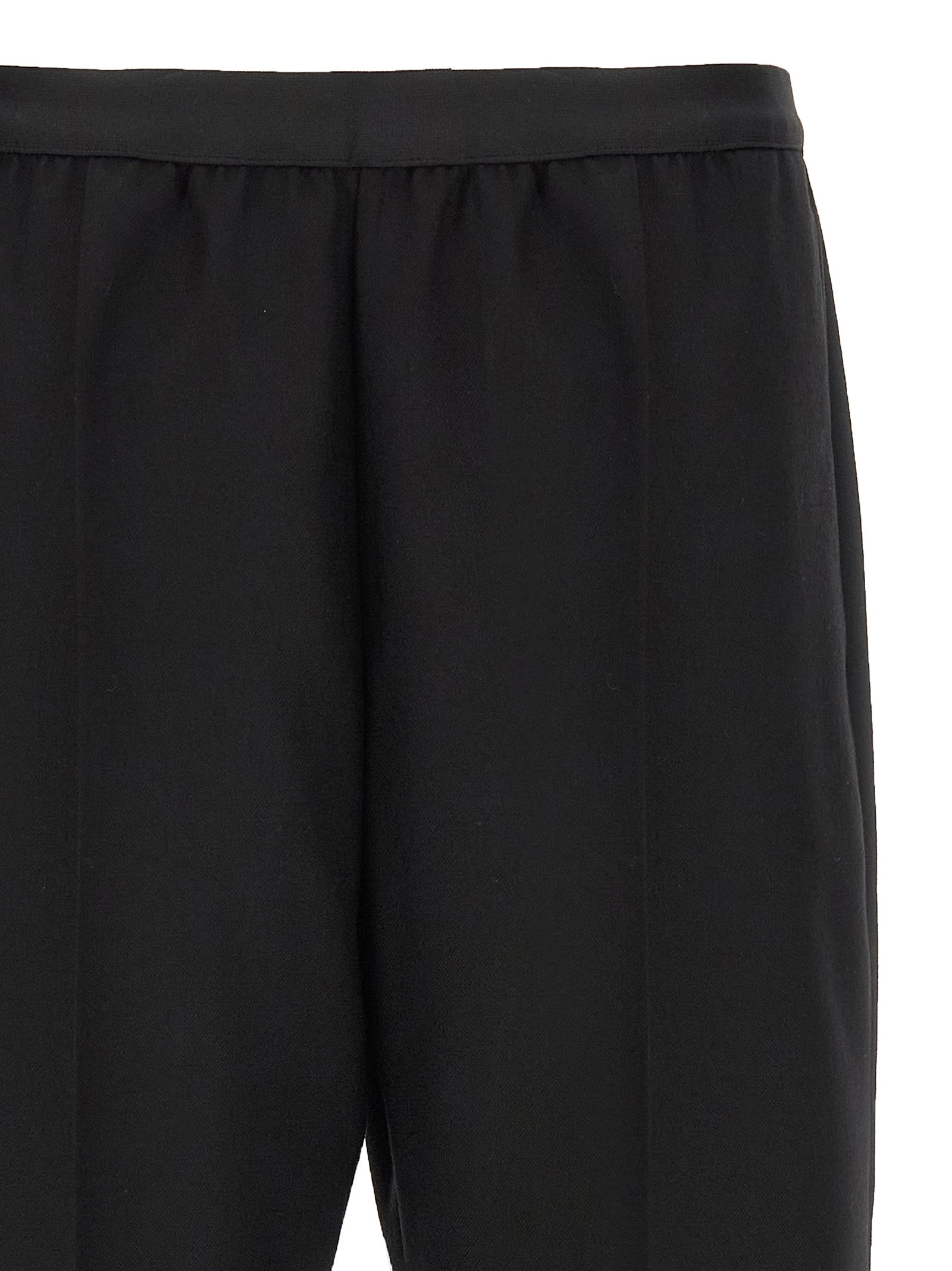 Maison Margiela Black Virgin Wool Casual Women's Pants