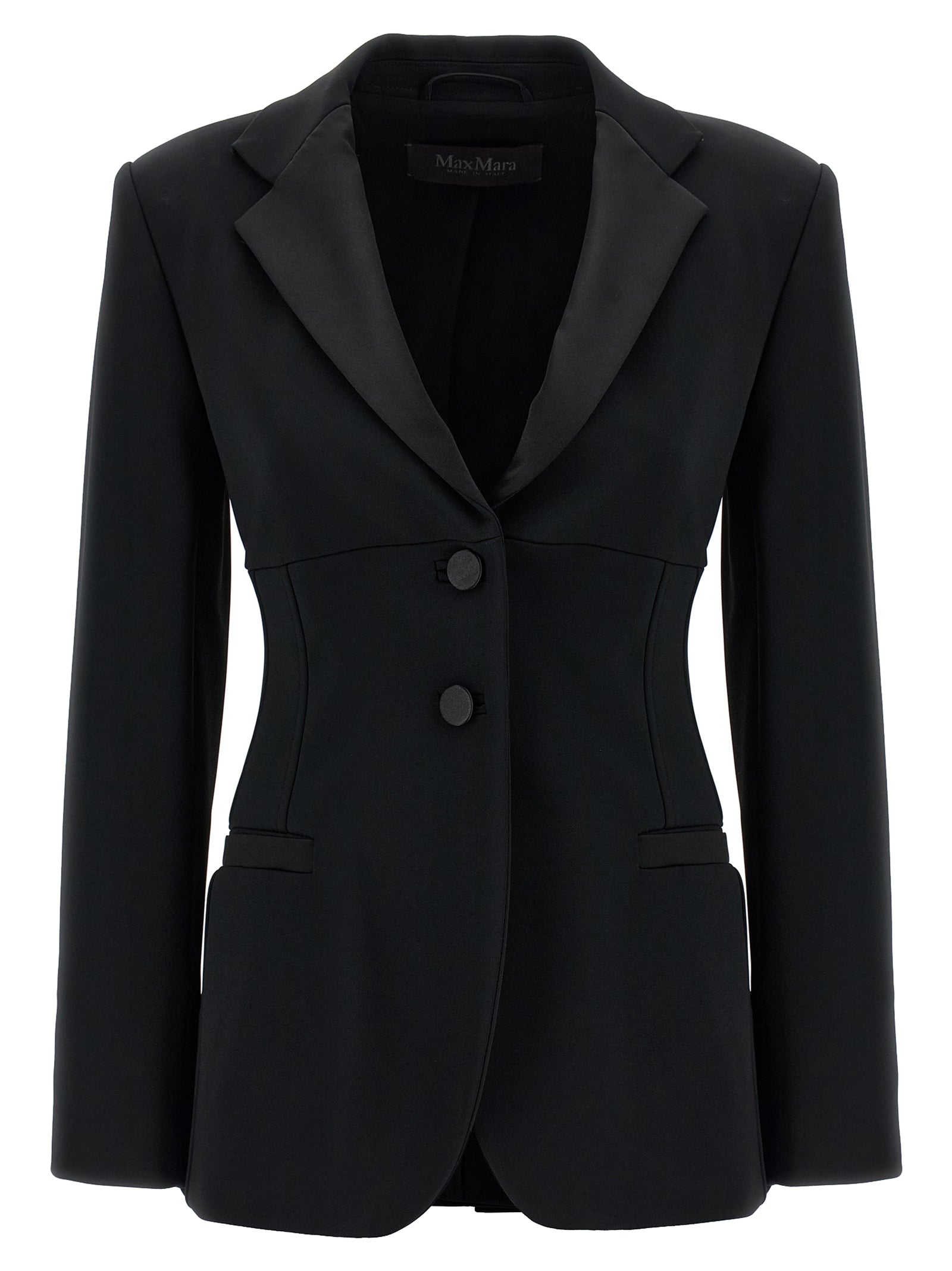 Max Mara Black Viscose Women's Blazer