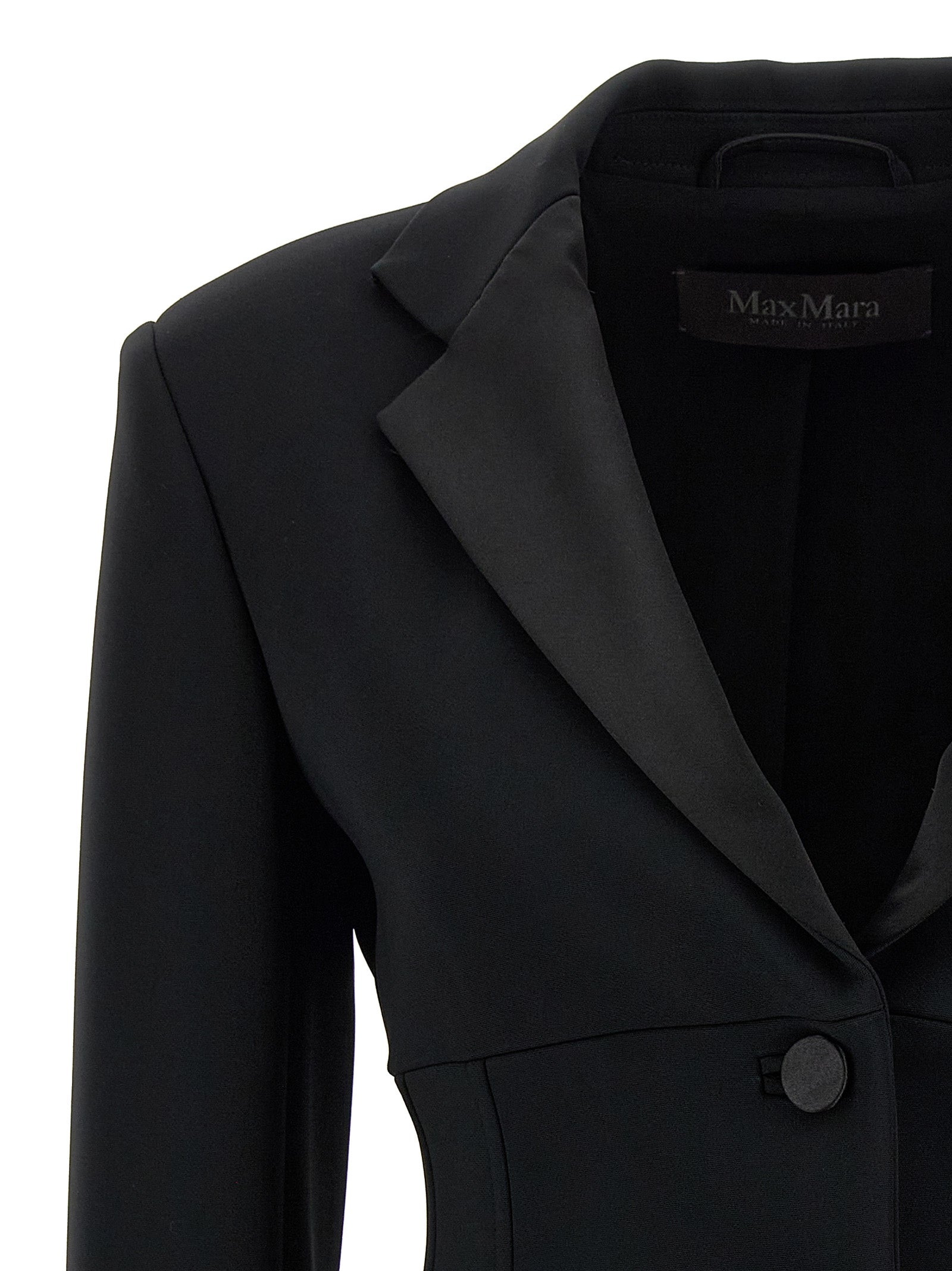 Max Mara Black Viscose Women's Blazer