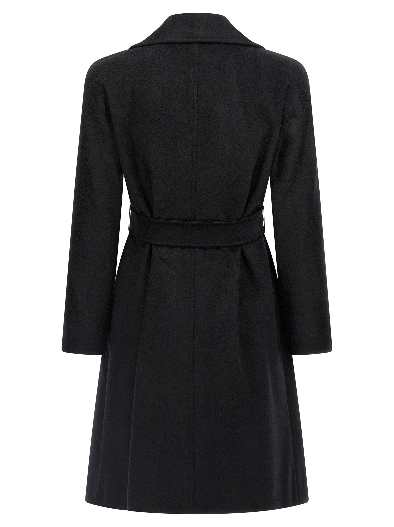 Max Mara Black Virgin Wool Women's Coat