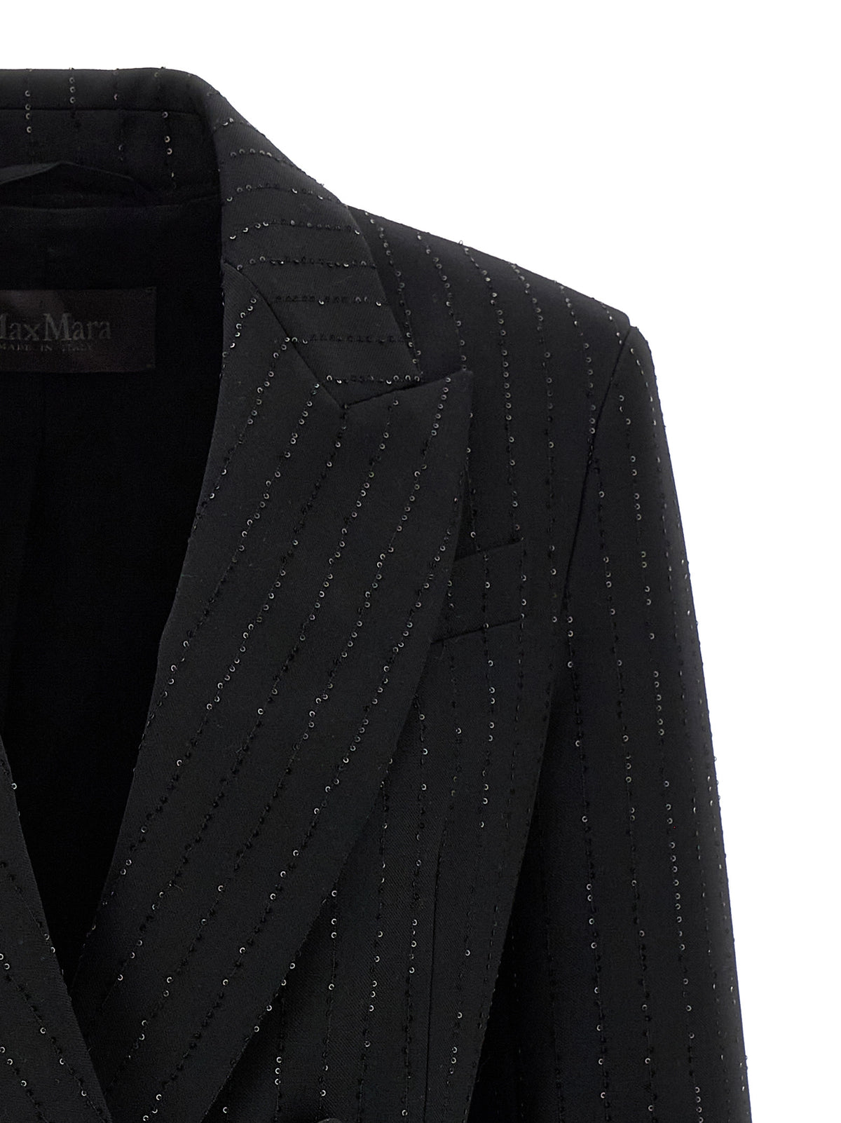 Max Mara Black Virgin Wool Women's Blazer