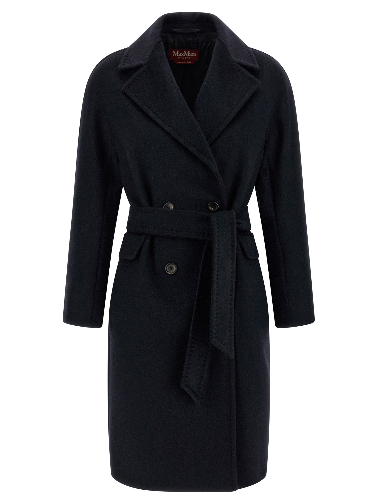 Max Mara Blue Cashmere Women's Coat