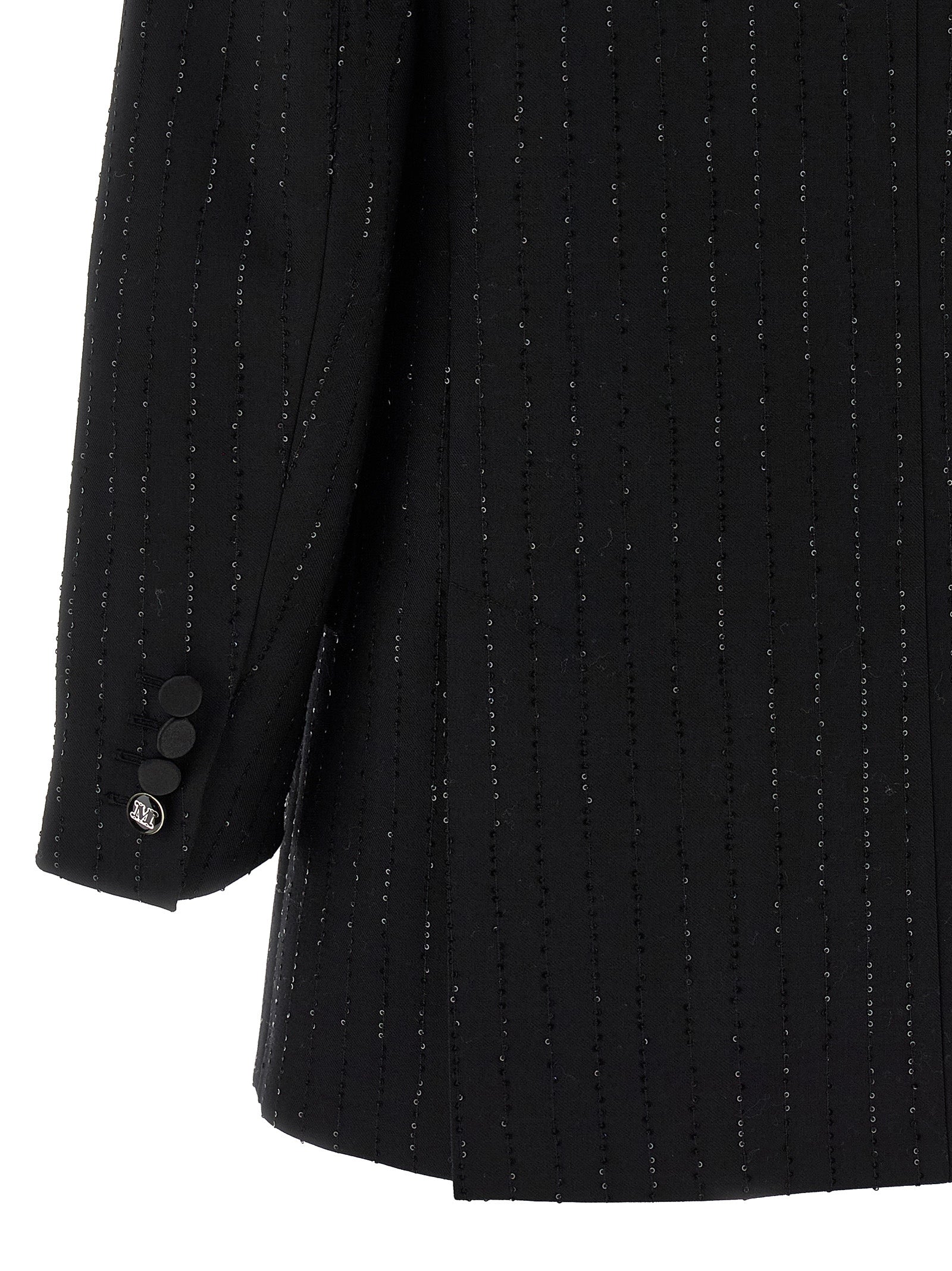 Max Mara Black Virgin Wool Women's Blazer