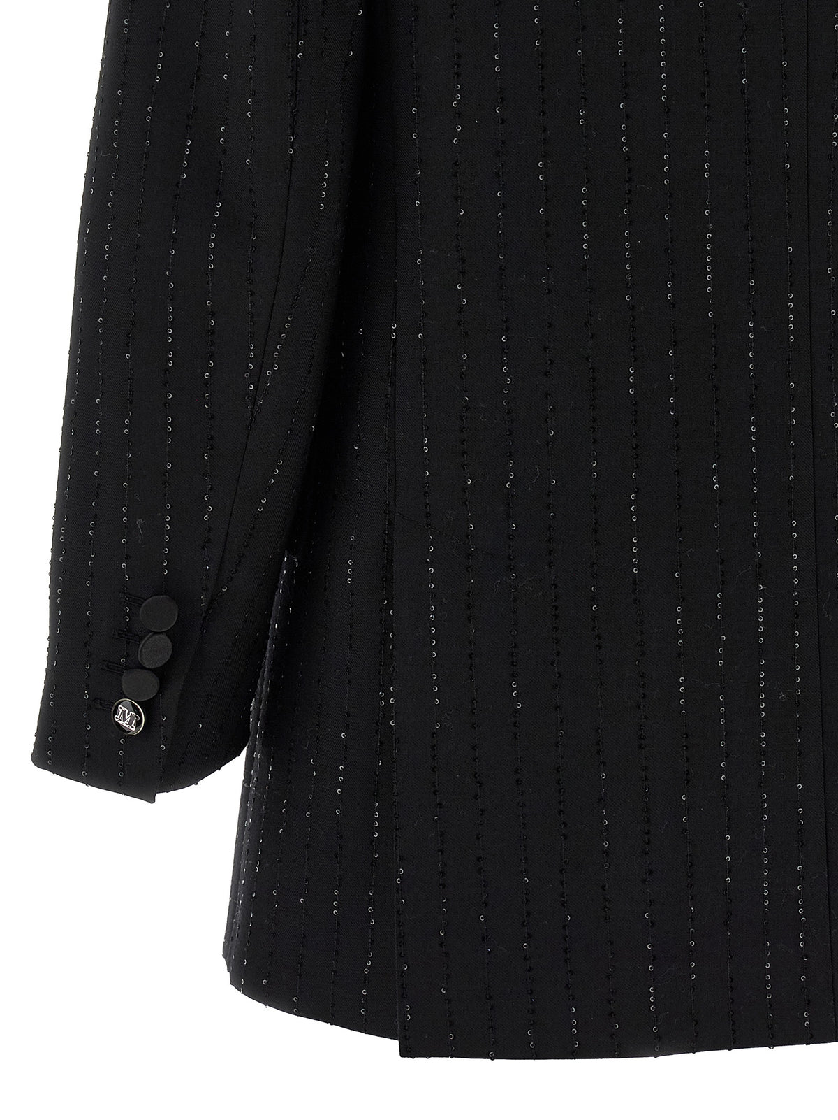 Max Mara Black Virgin Wool Women's Blazer