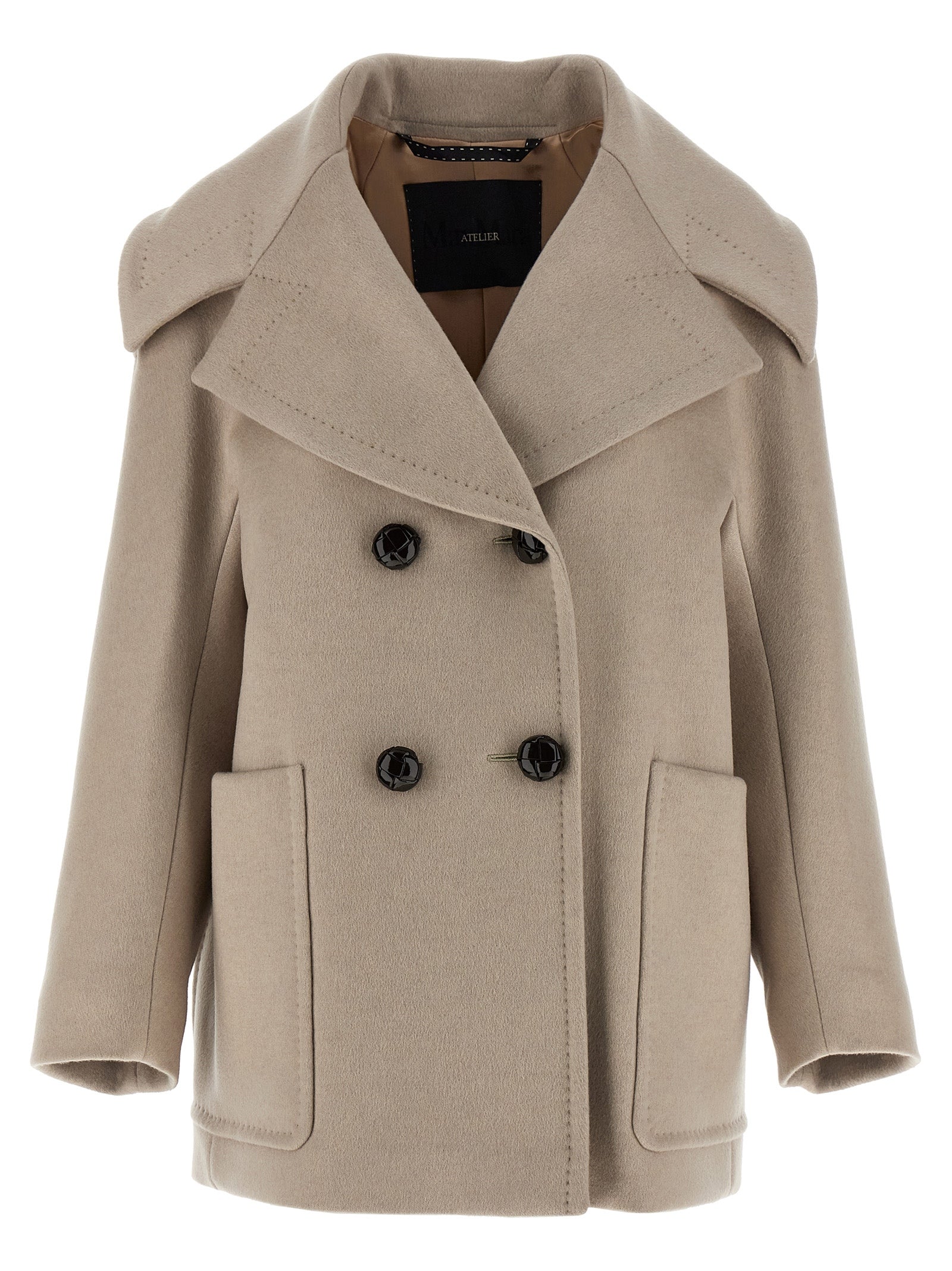 Max Mara Beige Cashmere Women's Coat