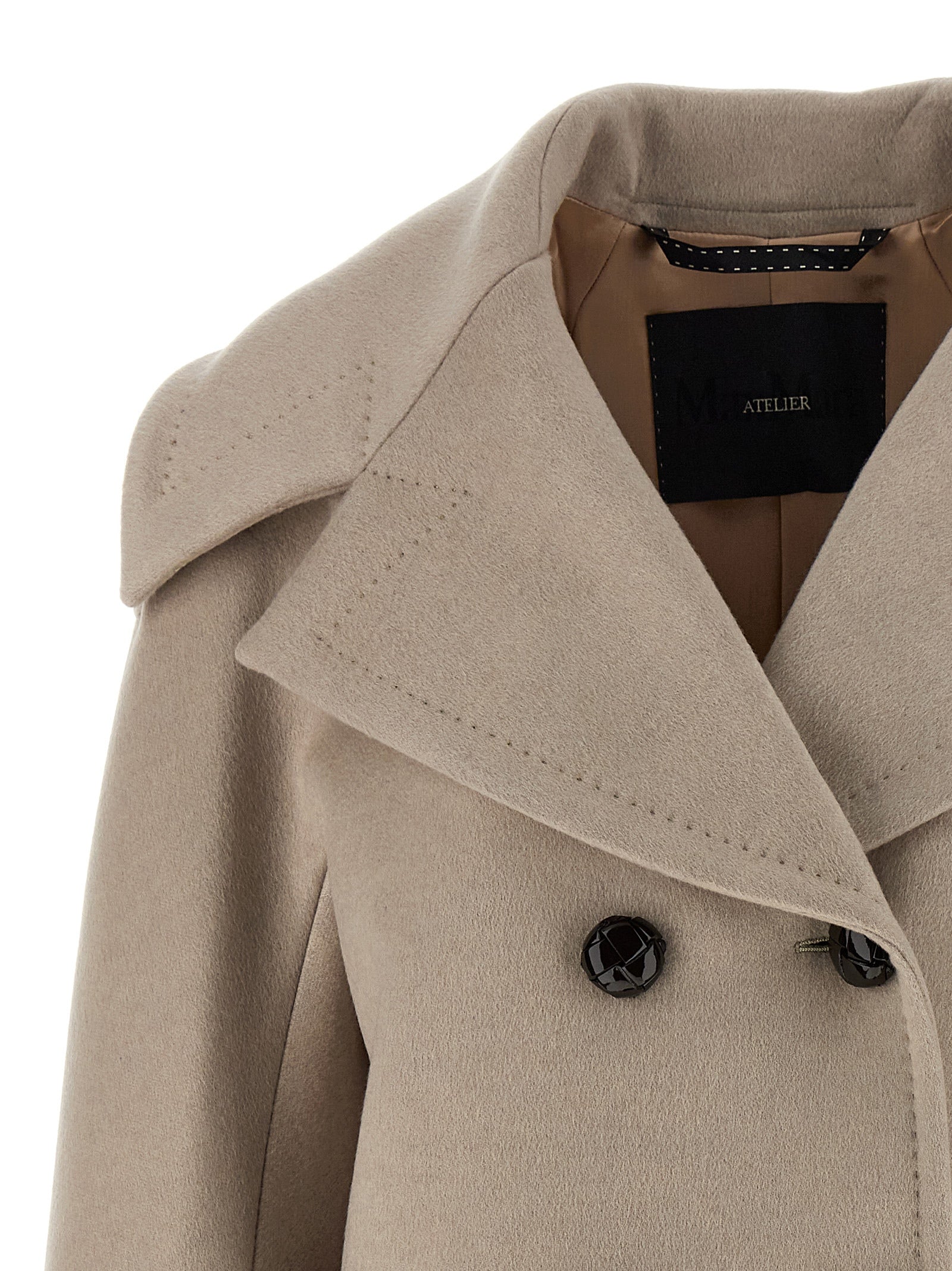 Max Mara Beige Cashmere Women's Coat