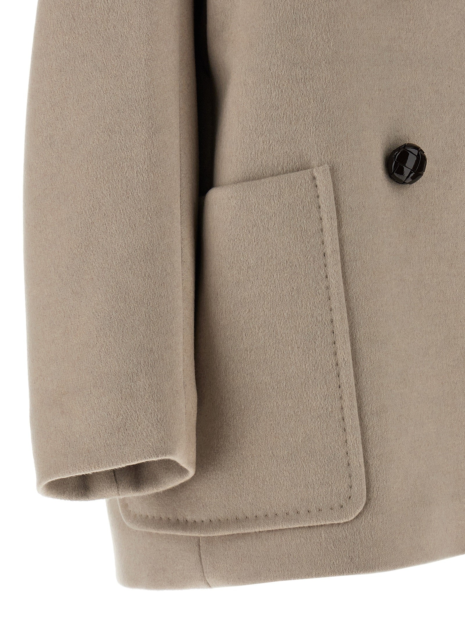 Max Mara Beige Cashmere Women's Coat