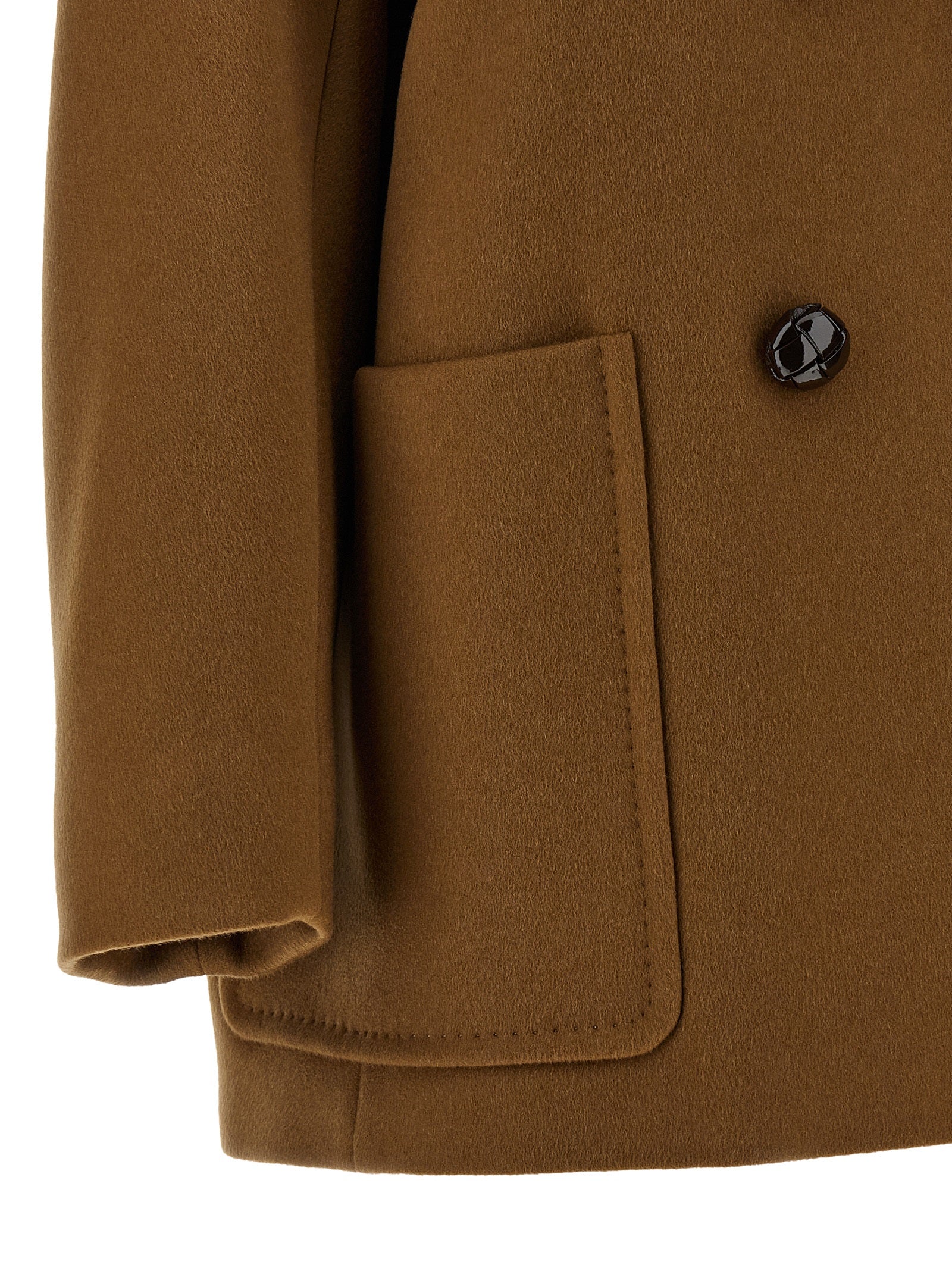 Max Mara Brown Cashmere Women's Coat