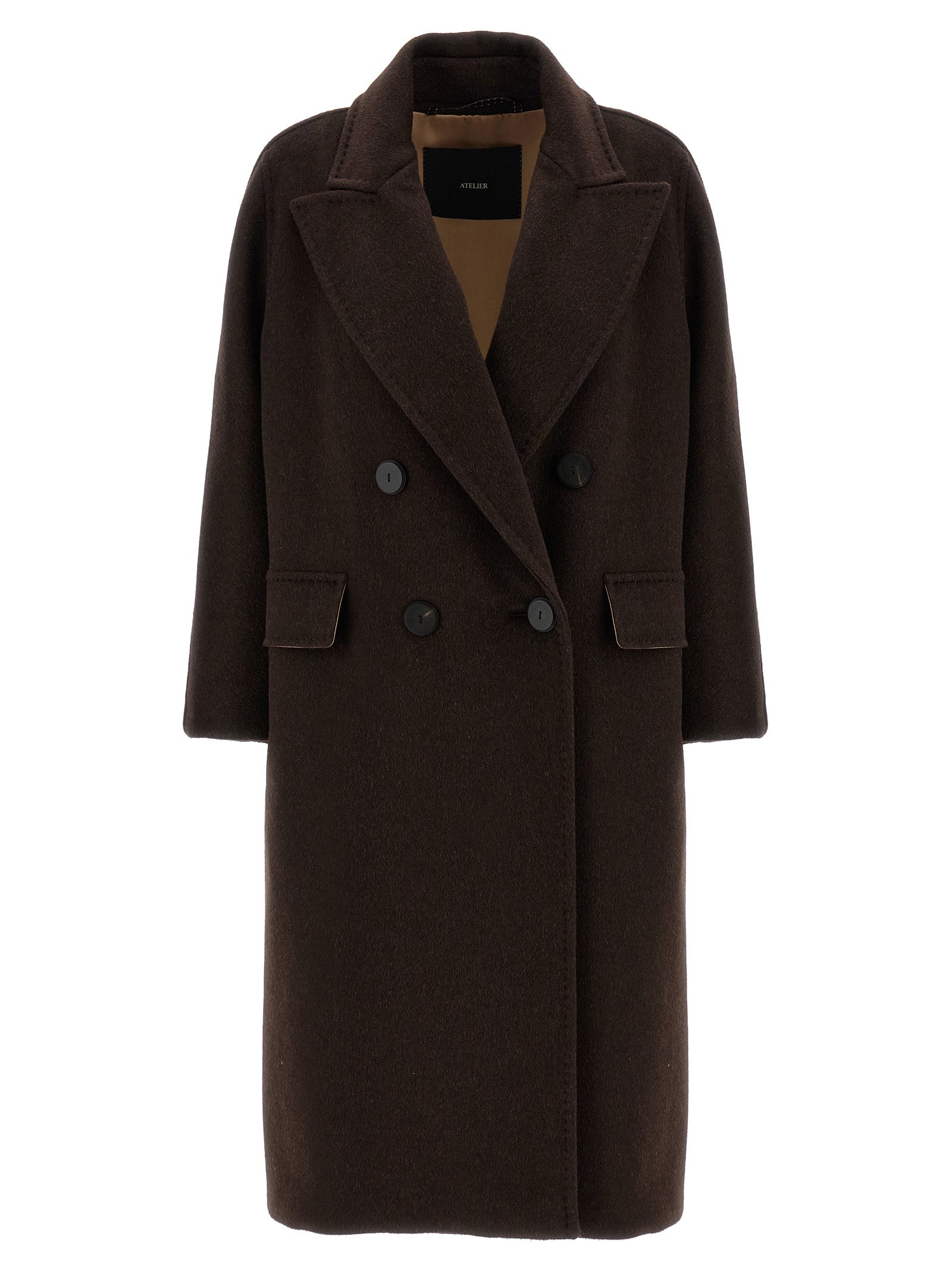 Max Mara Brown Cashmere Women's Coat